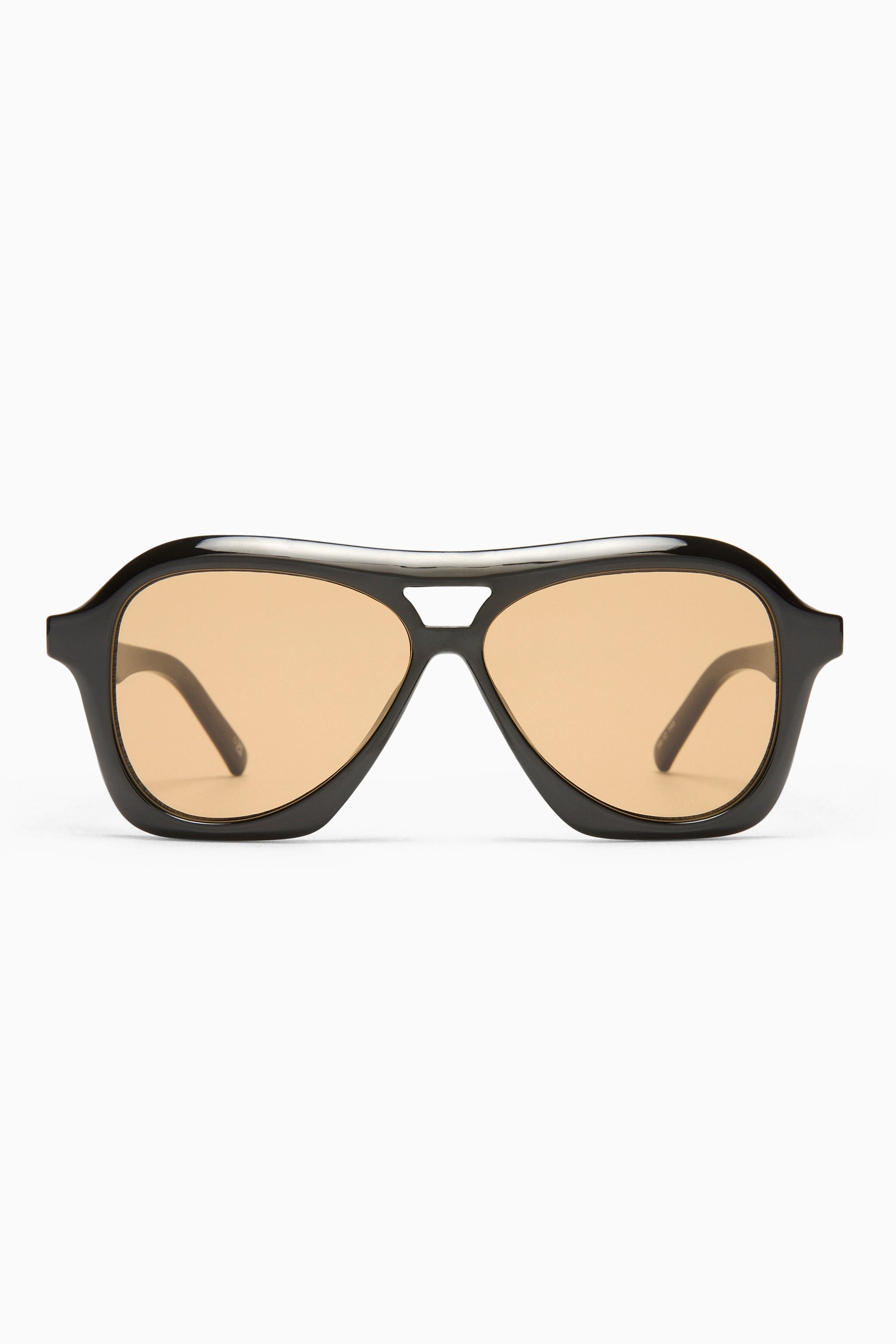 Drizzle Sunglasses - Black w/ Light Brown Mono