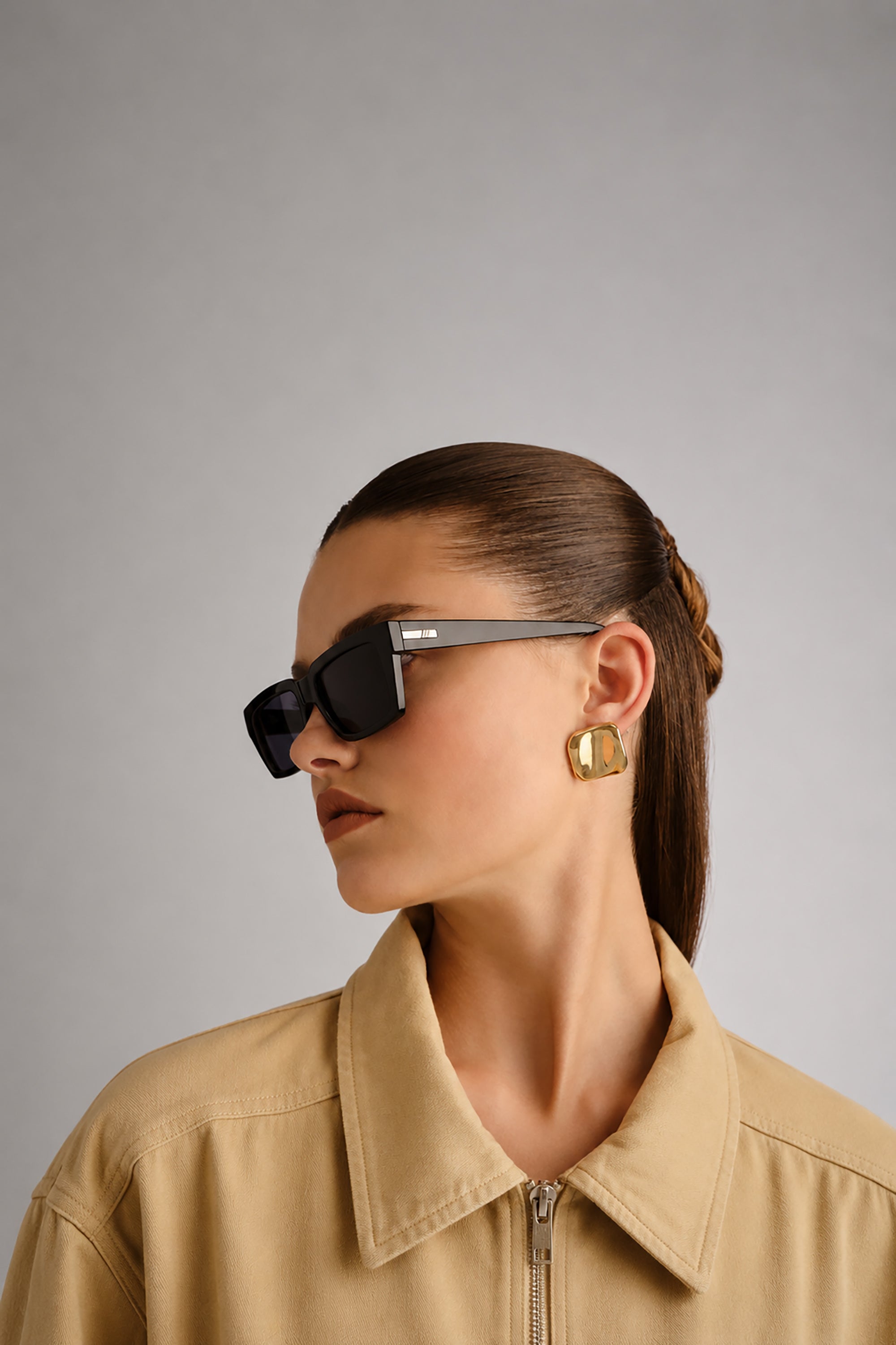 Nocturnal Habit Sunglasses - Black // Le Sustain