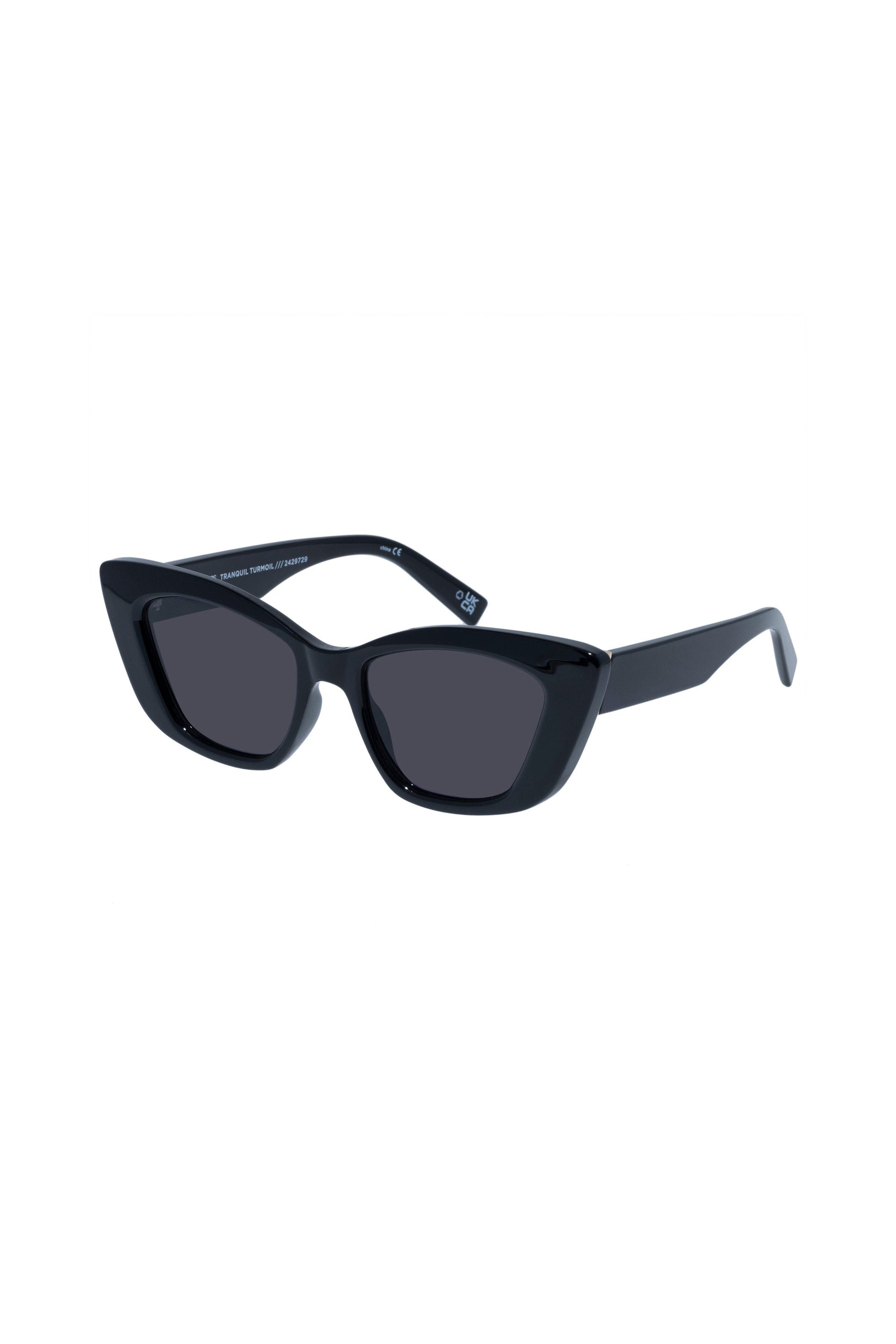 Le Specs Tranquil Turmoil Sunglasses - Black // Le Sustain - RUM Amsterdam