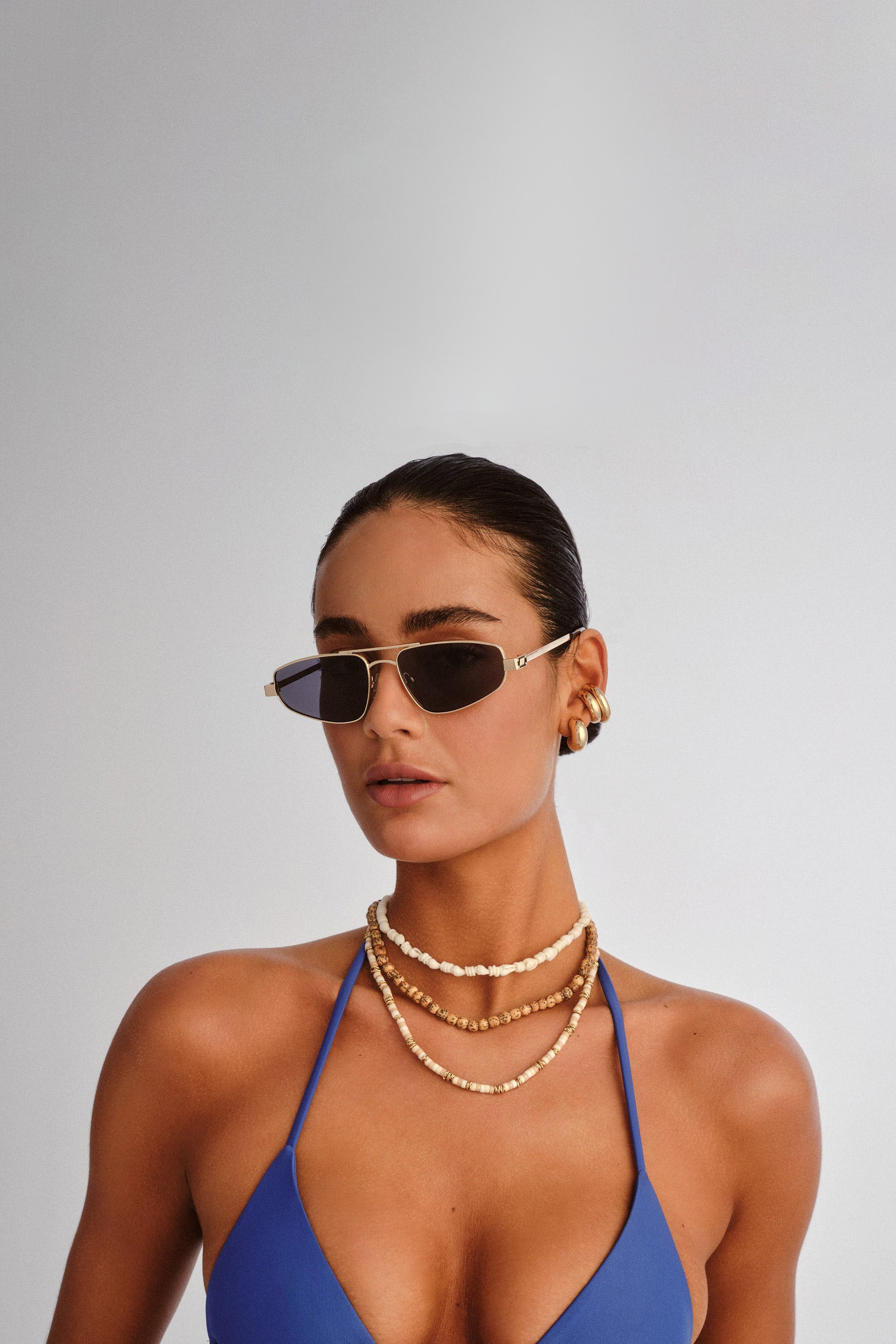 Treasure Sunglasses - Gold w/ Smoke Mono // Le Sustain