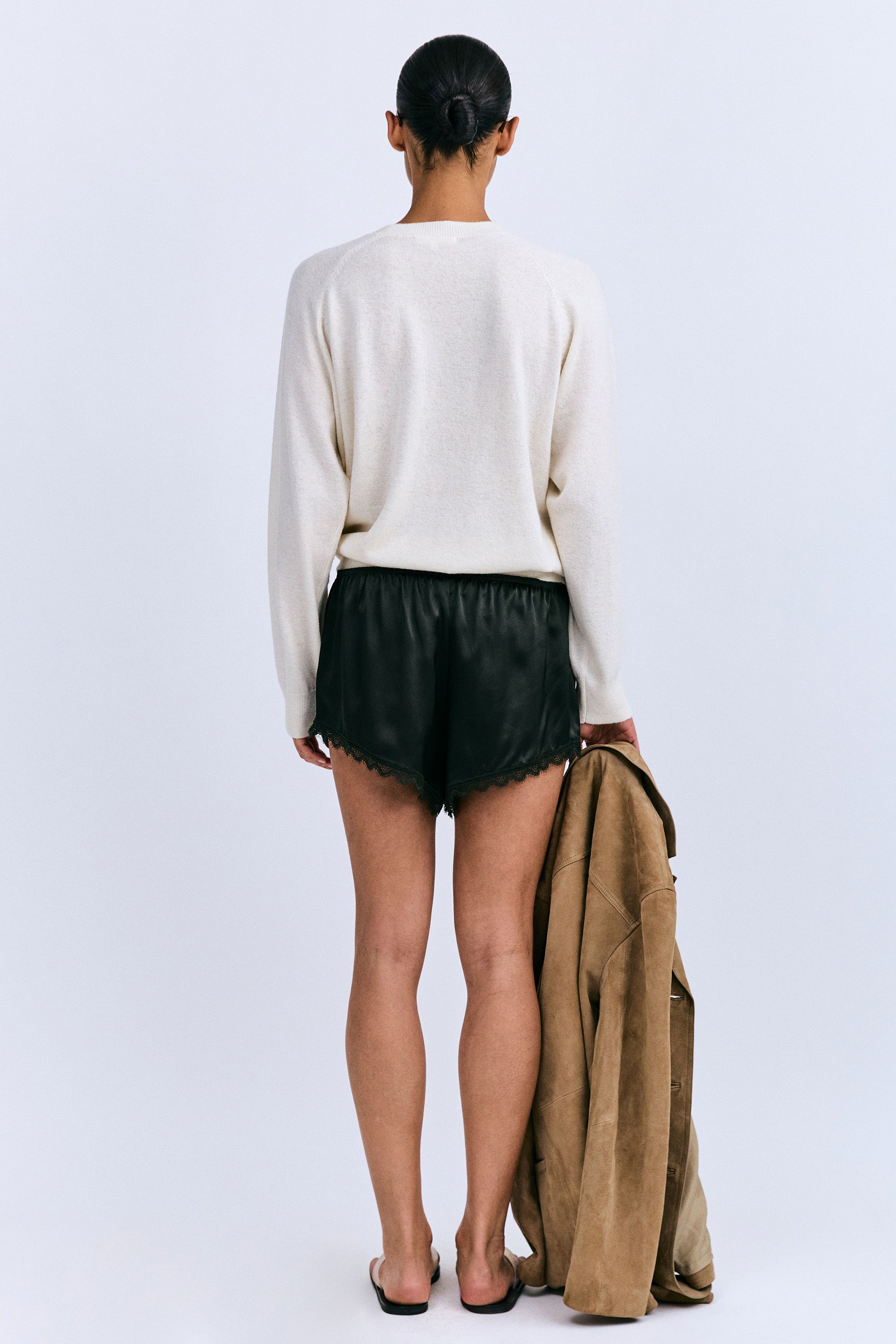Brooke Comfy Silky Shorts - Green