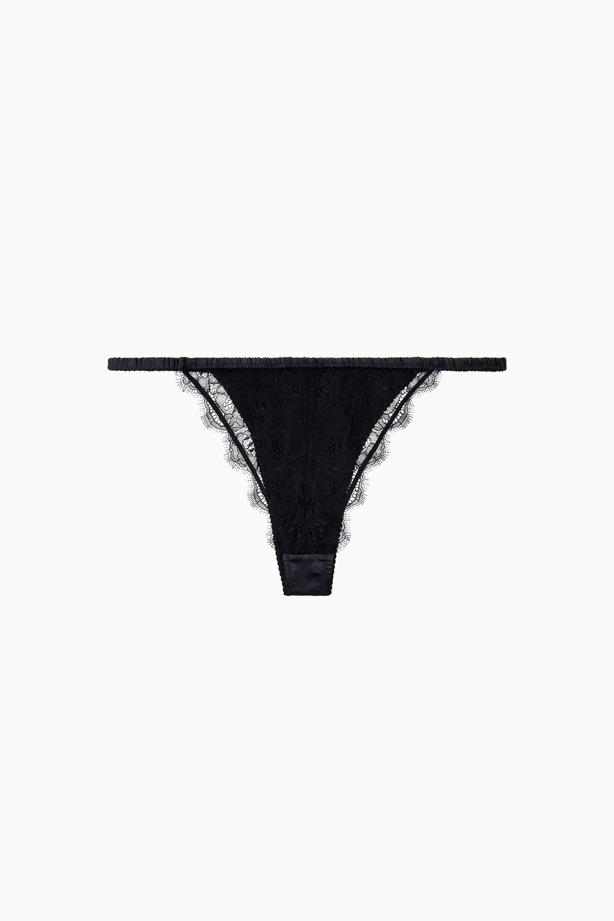 Charlotte Tanga-Style Briefs - Black