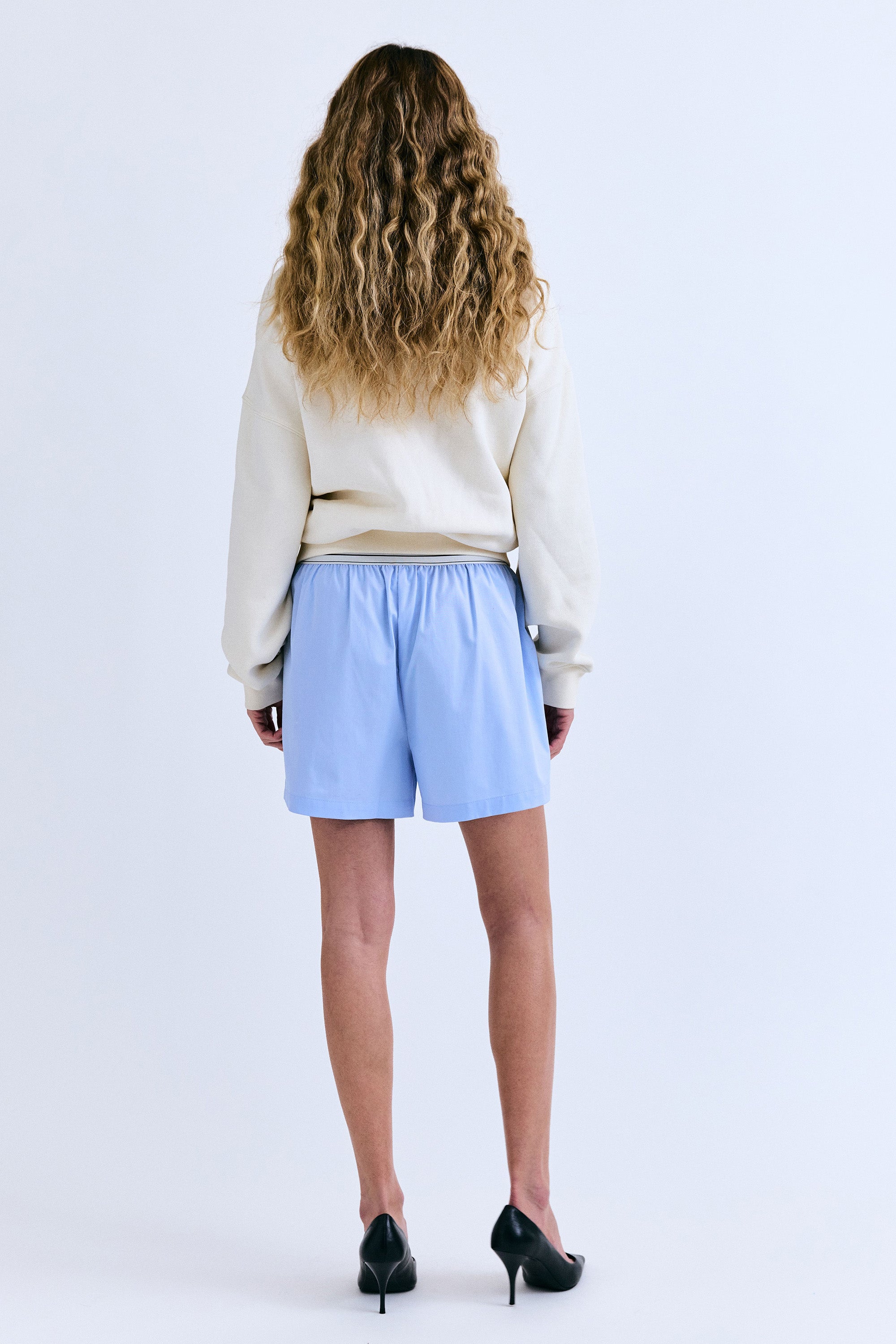 James Boxershort-Style Shorts - Light Blue