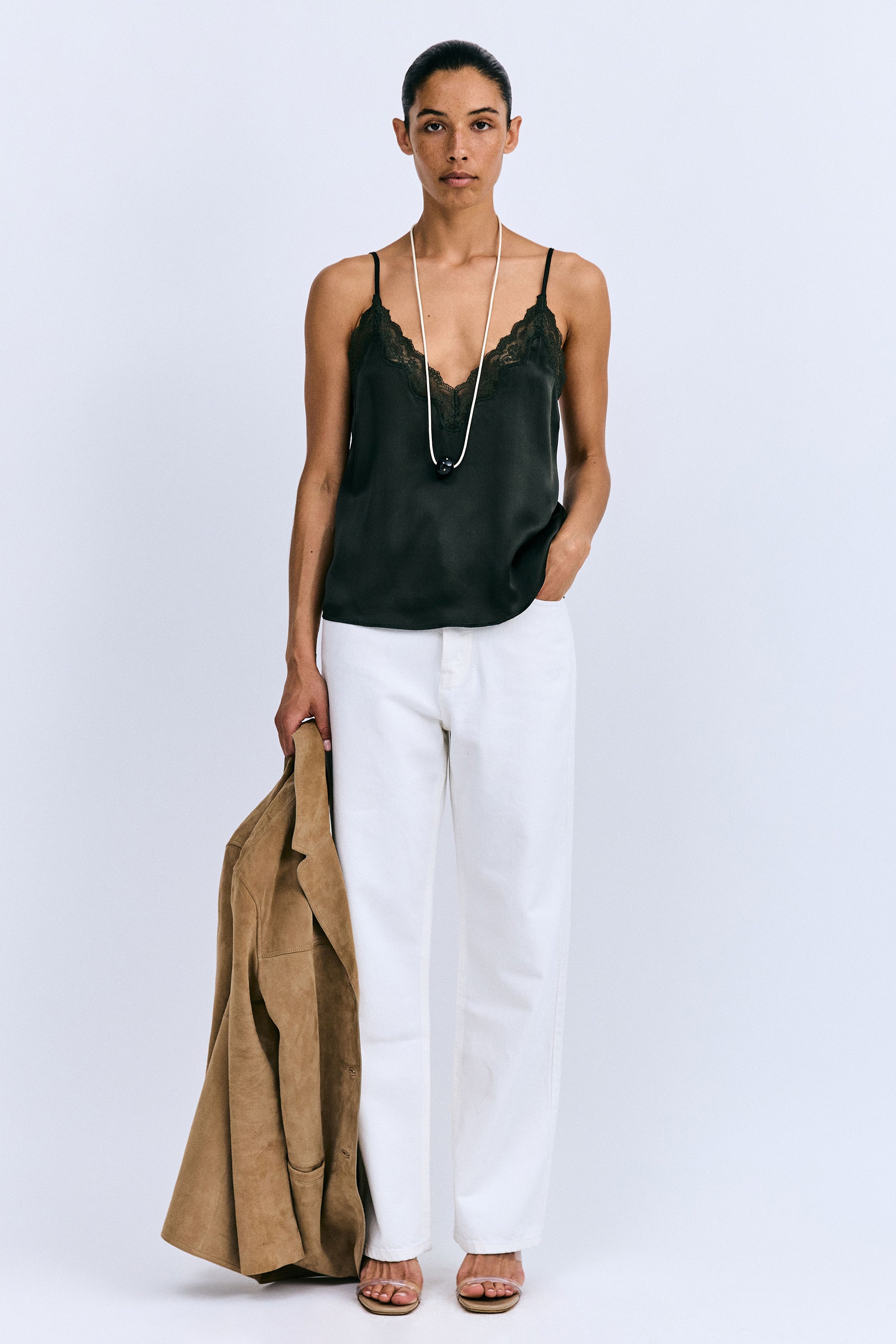 Pip Elegant Camisole Top - Green