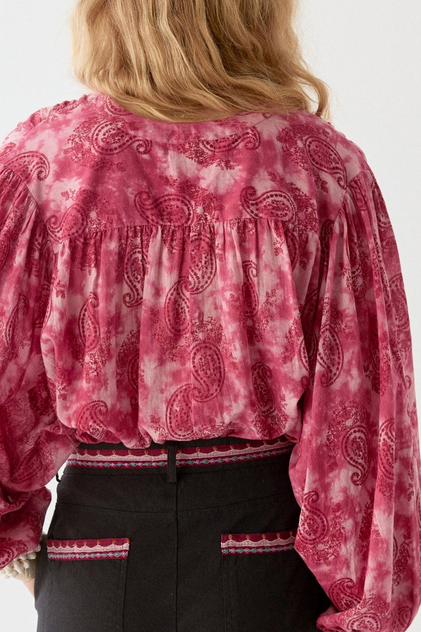 Paisley Dream Naty Blouse - Pink City