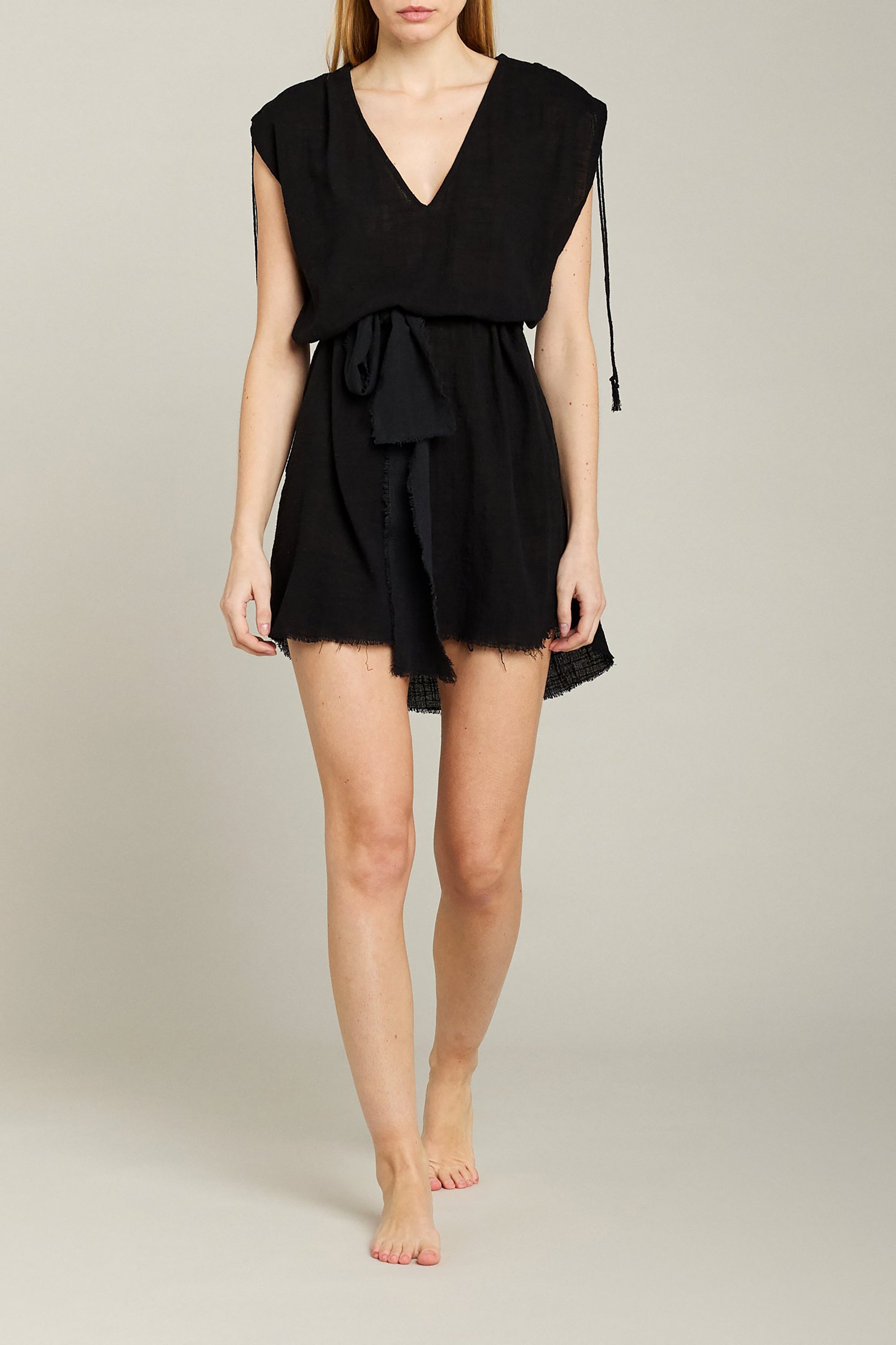 Alexandrie Short Dress - Black