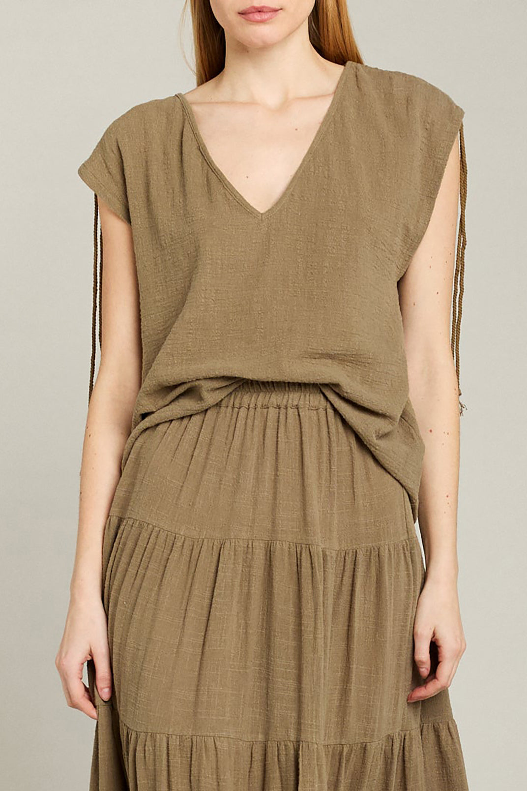 Alexandrie Top - Khaki