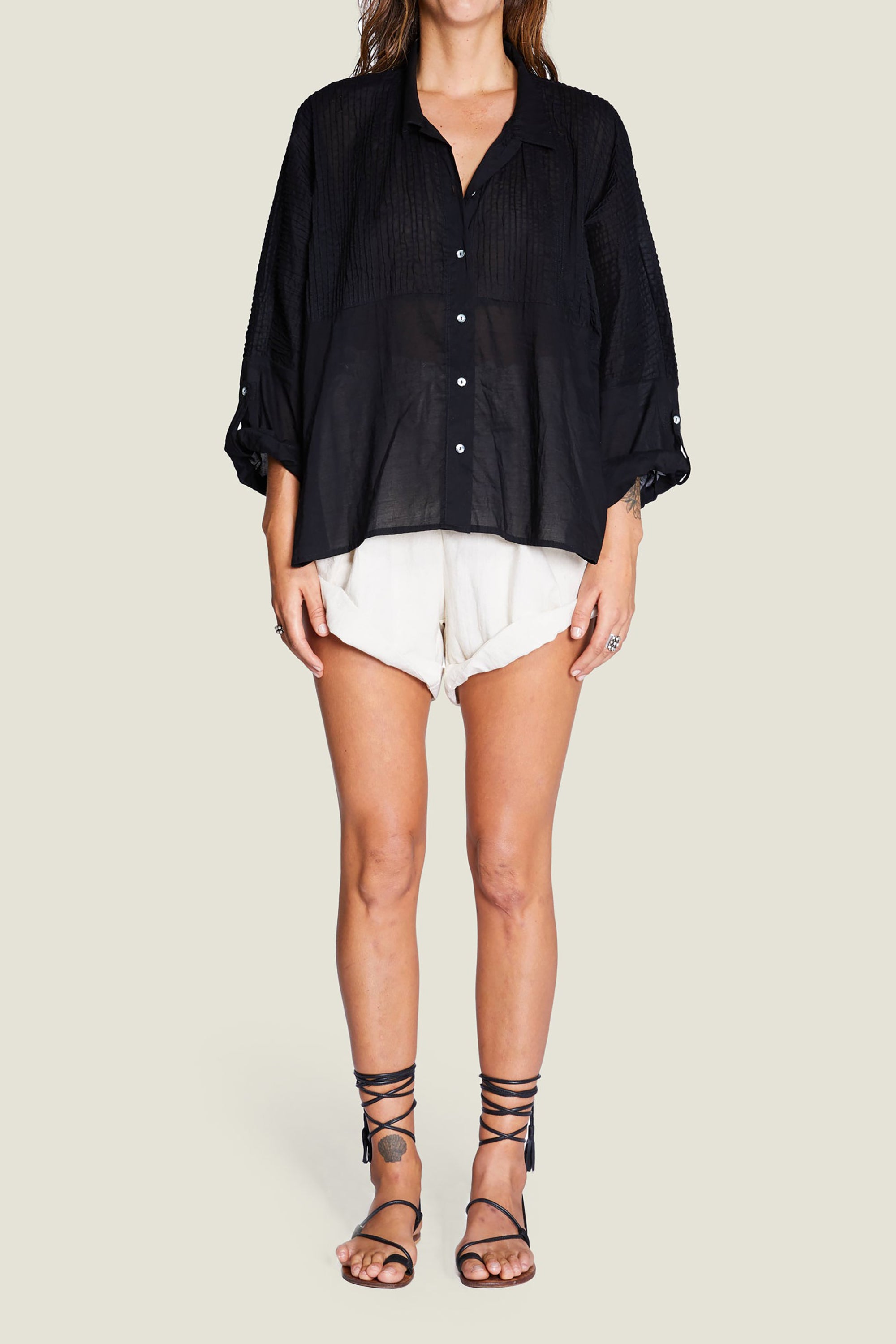 Biarritz Oversized Shirt - Black