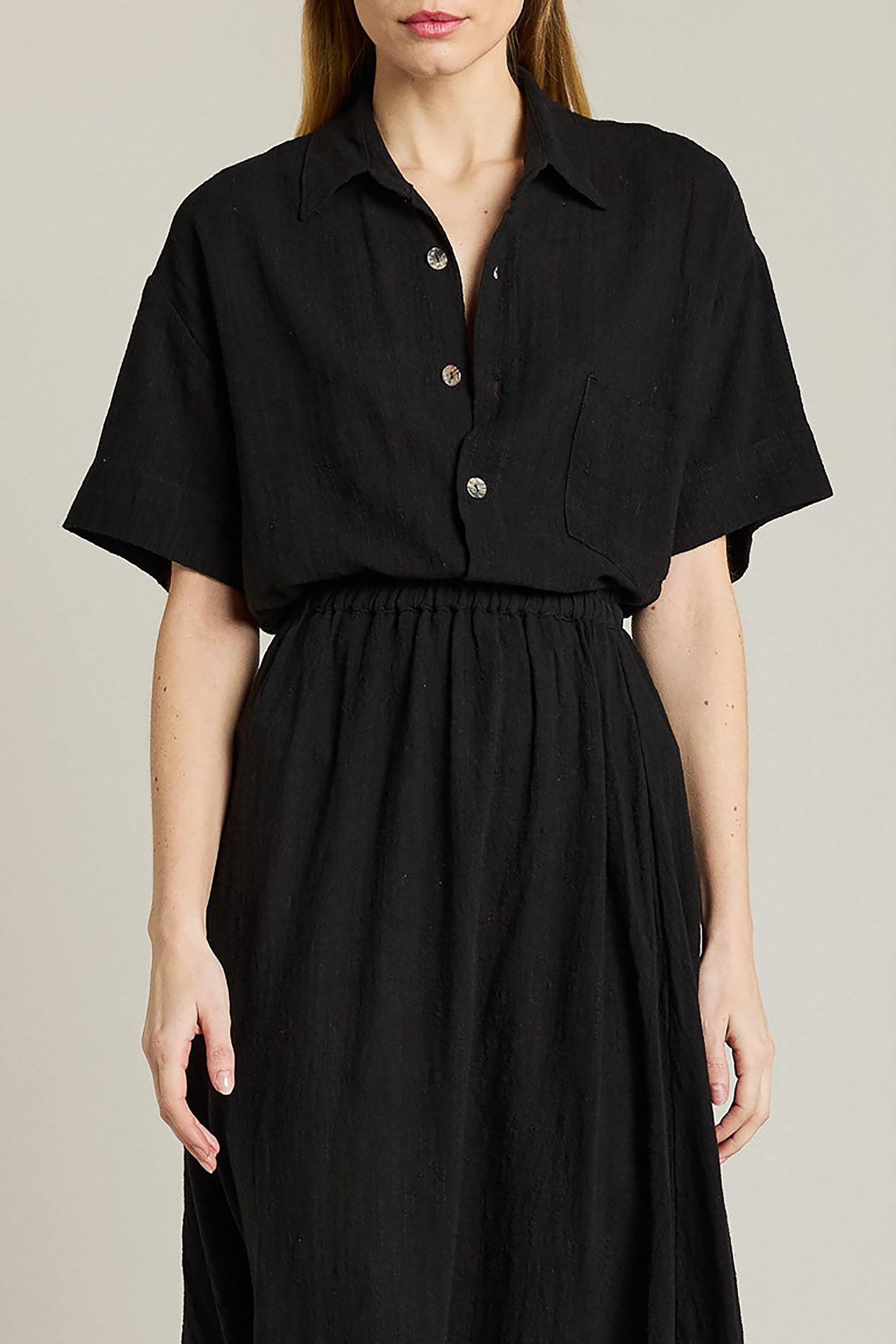 Bonifacio Short Shirt - Black