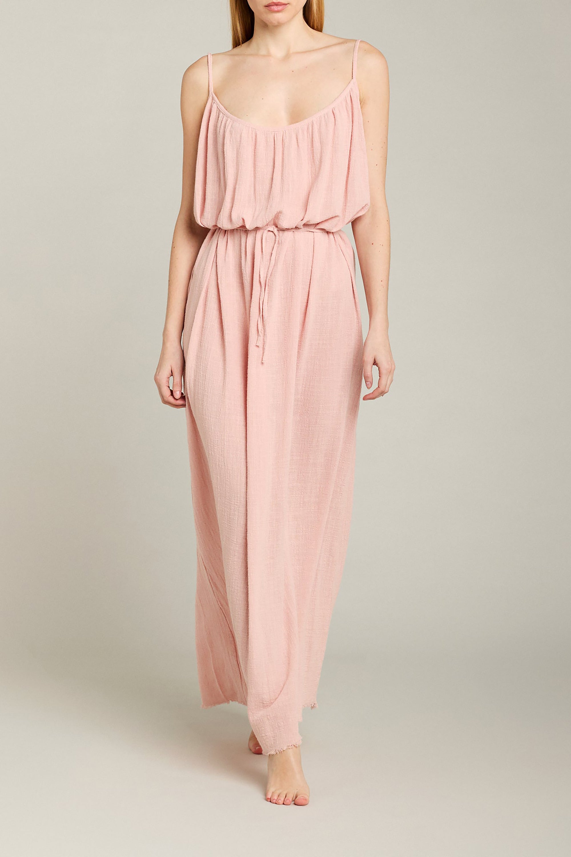 Palm Beach Dress - Pastel Pink