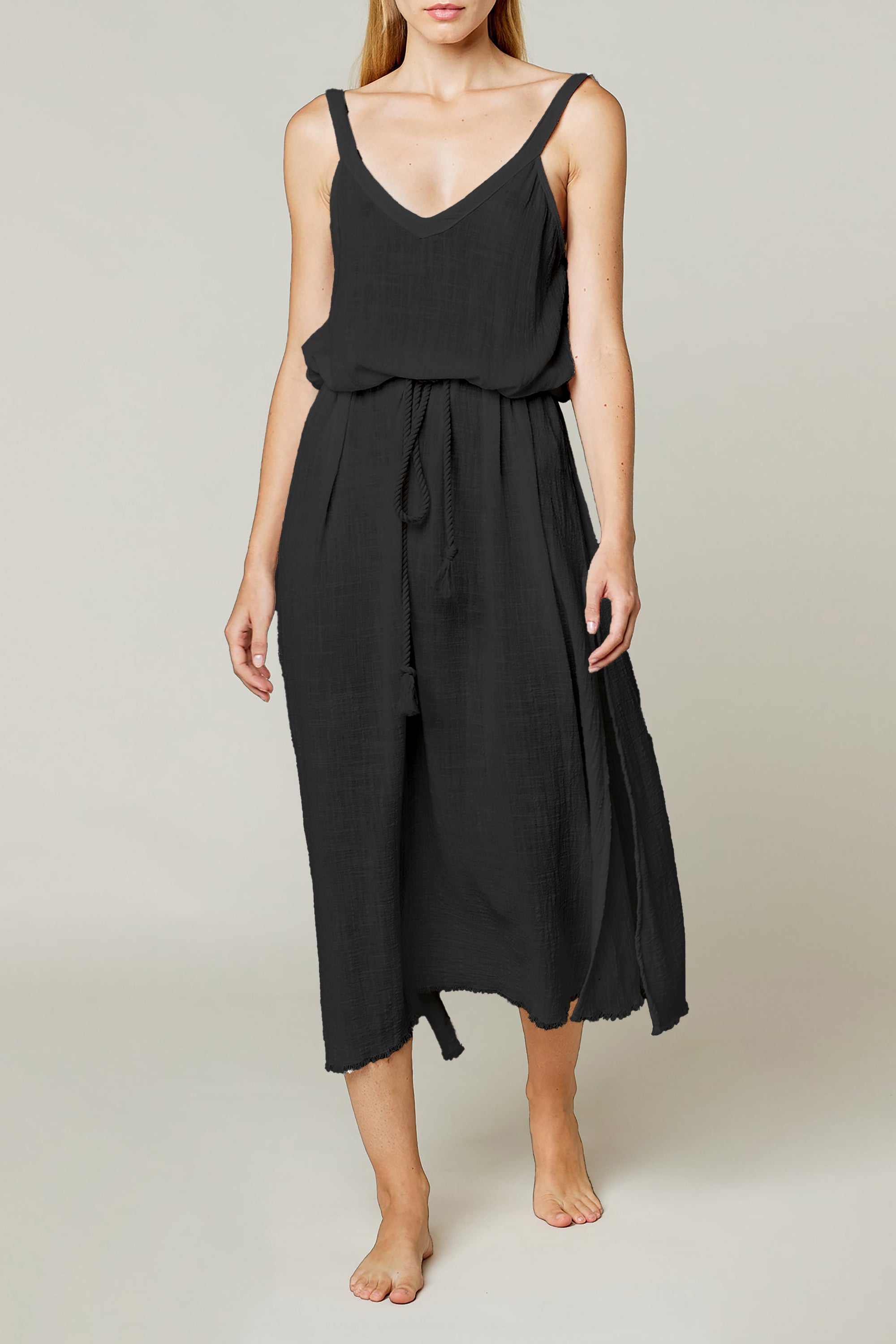 Palma De Mallorca Beach Dress - Black