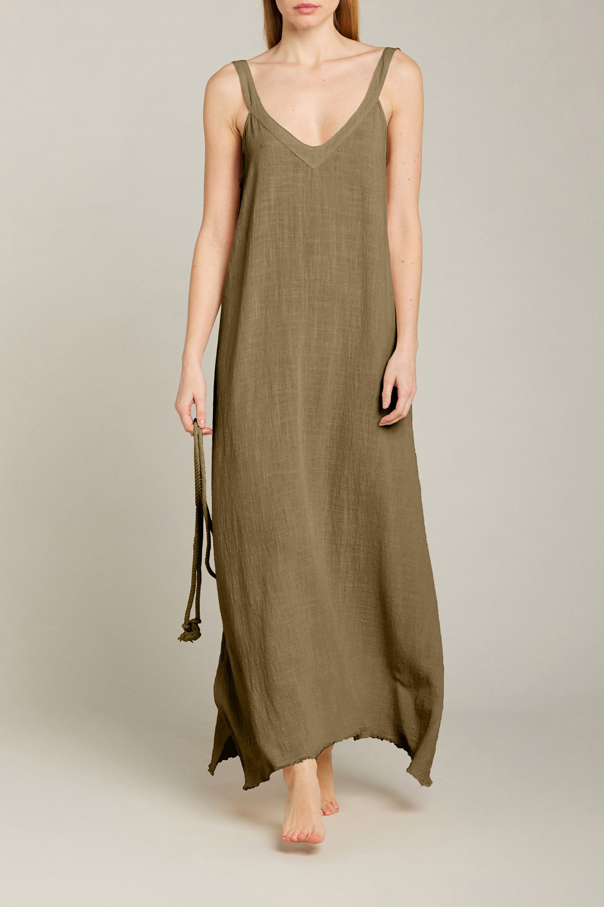 Palma De Mallorca Beach Dress - Khaki