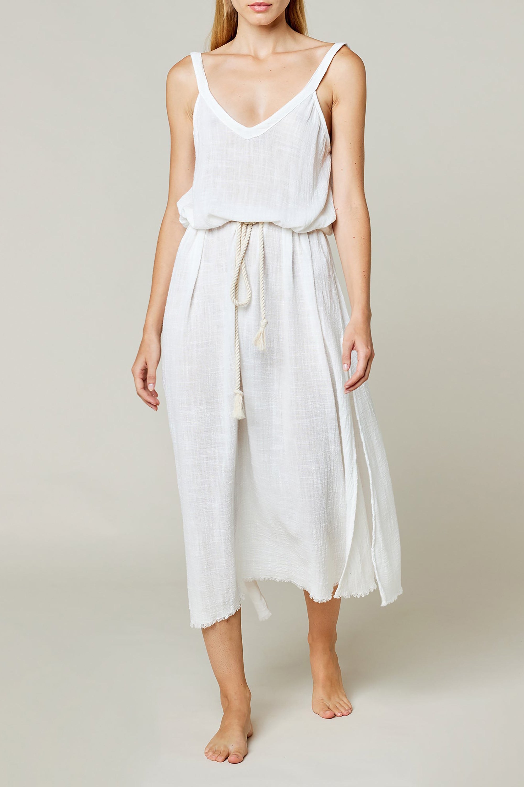 Palma De Mallorca Beach Dress - Off White