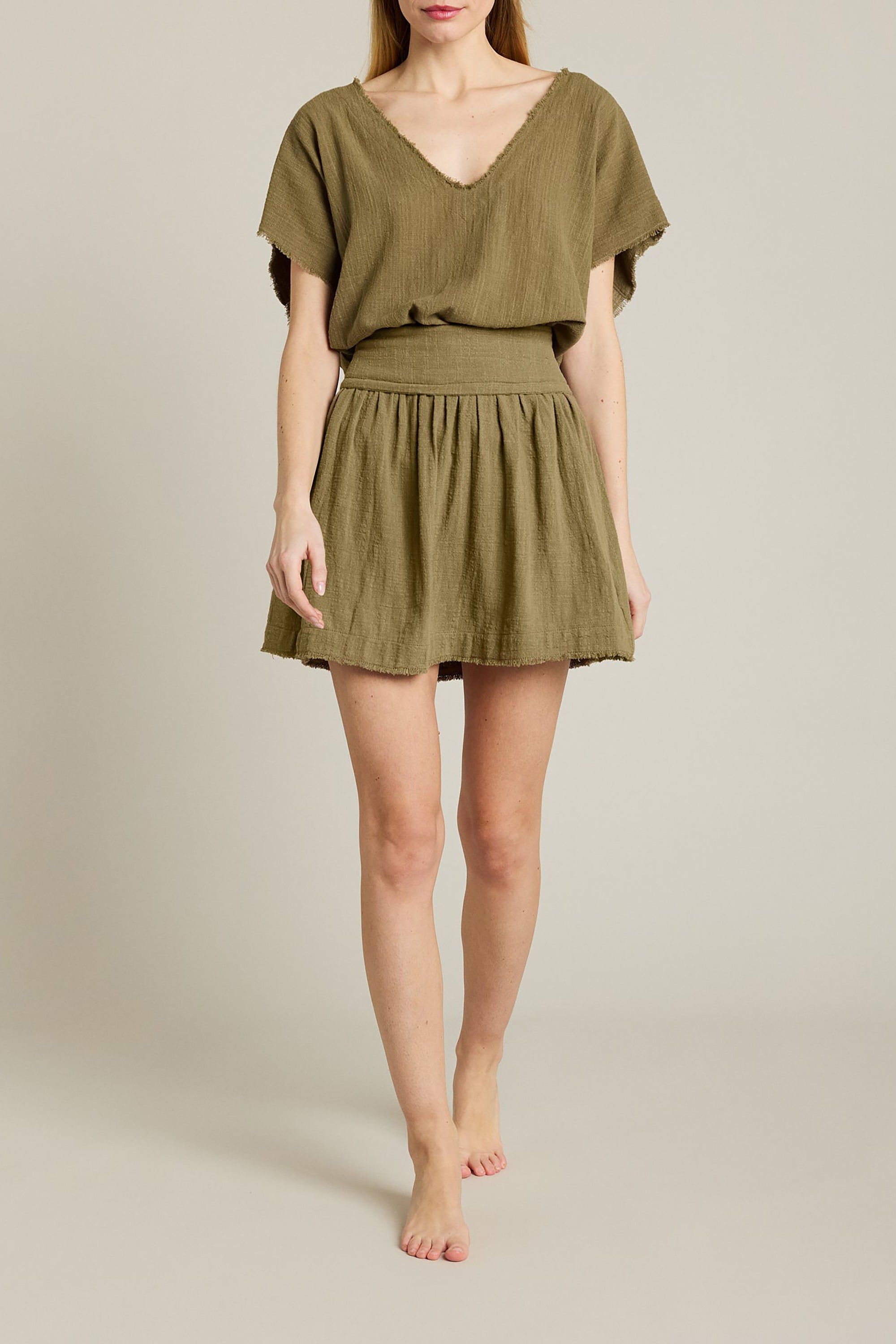 Sainte Maxime Short Skirt - Khaki