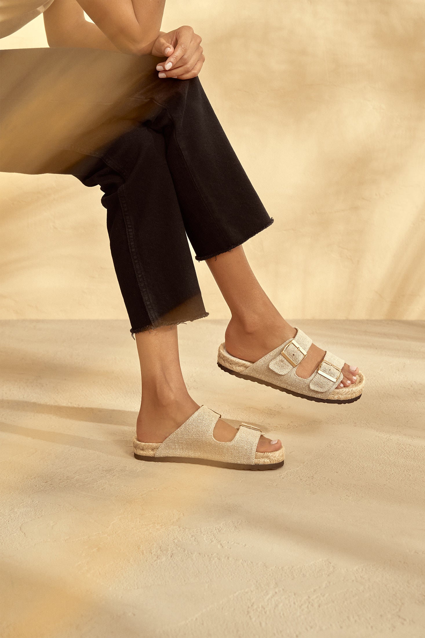 Manebi Nordic Sandals - Natural - RUM Amsterdam