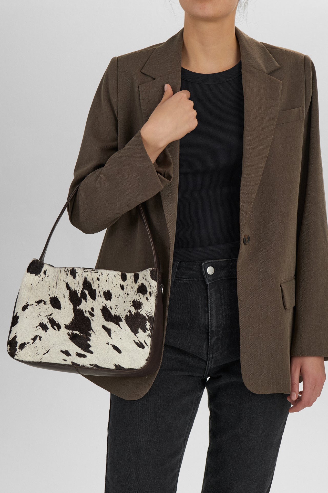 Esa Crossbody Bag - Cow Print
