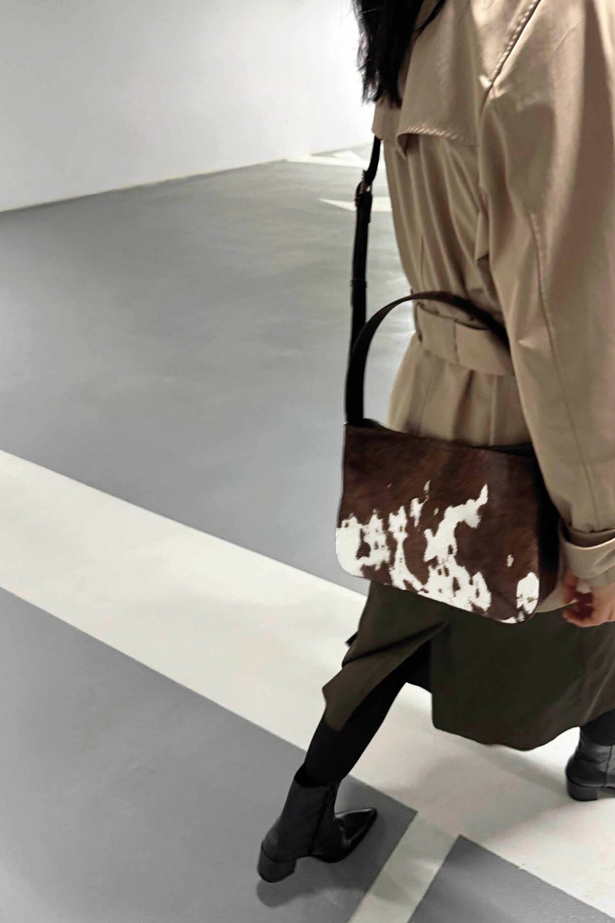 Esa Crossbody Bag - Cow Print