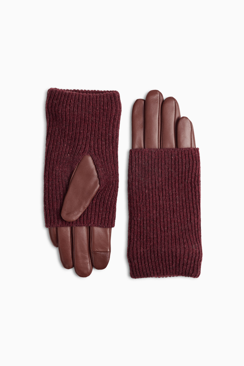 Helly Glove - Cognac w/ Burgundy