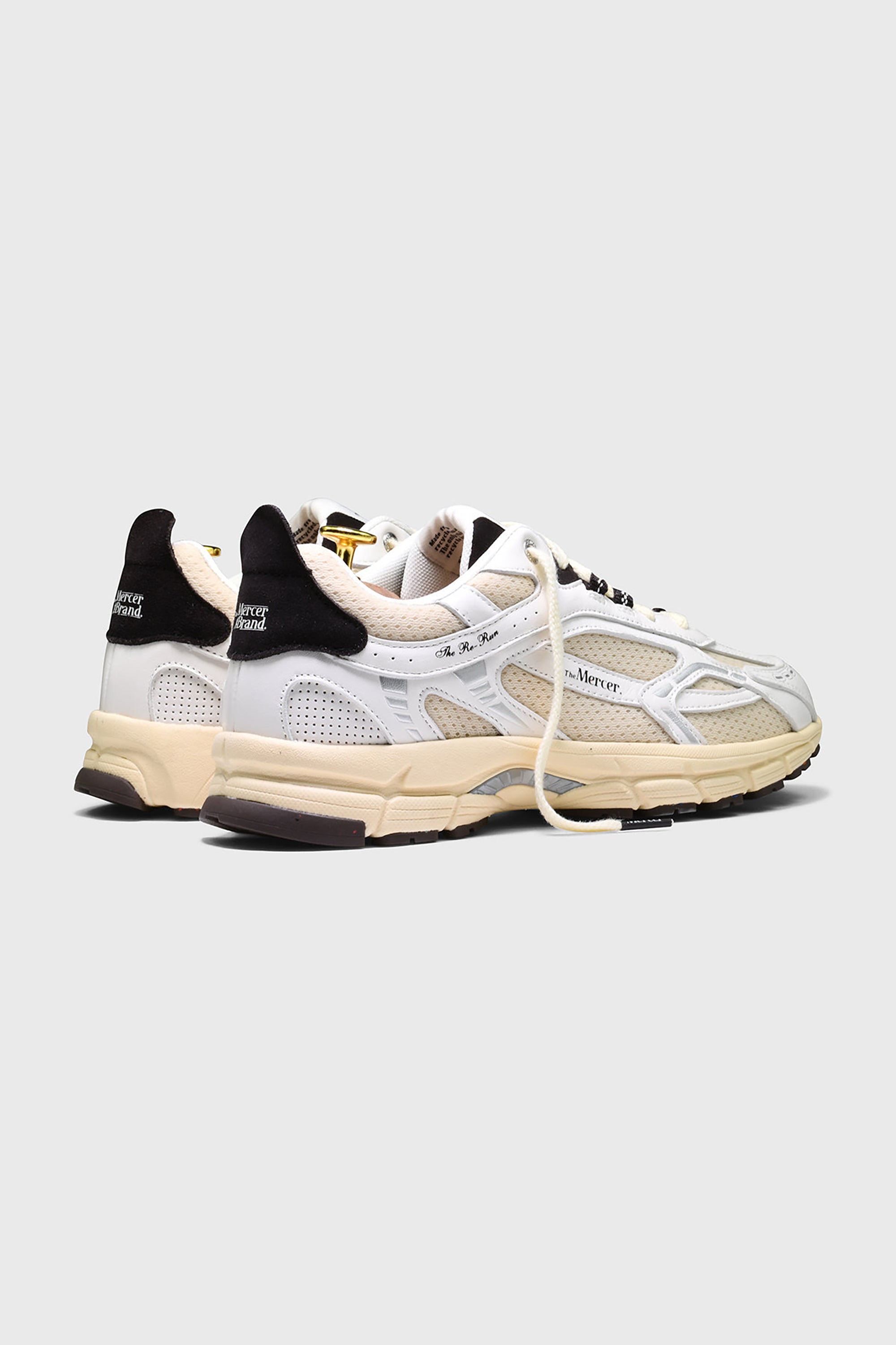 The Re-Run Vintage Nappa Sneakers - White / Brown