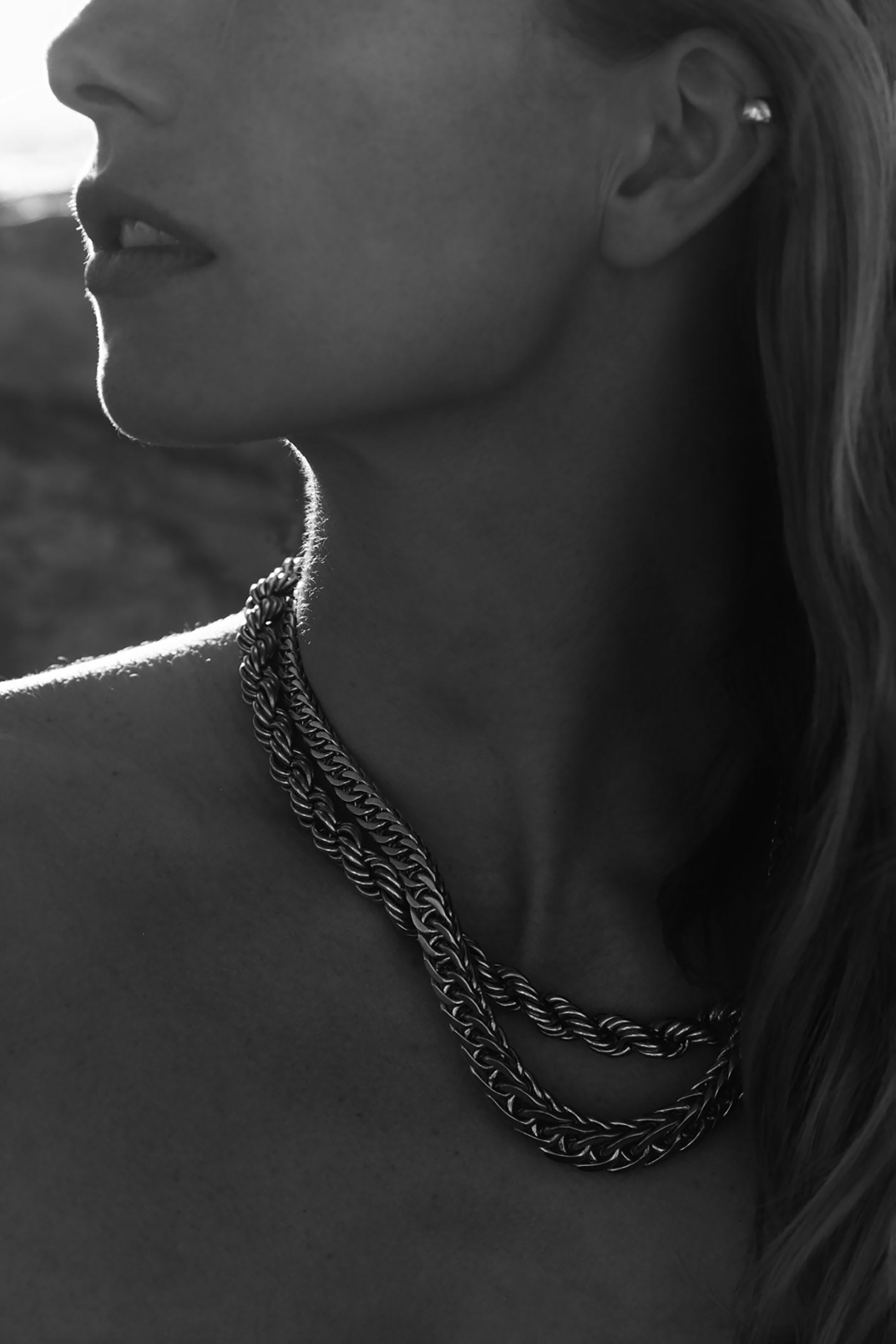 Ava Chunky Chain Necklace - Brass