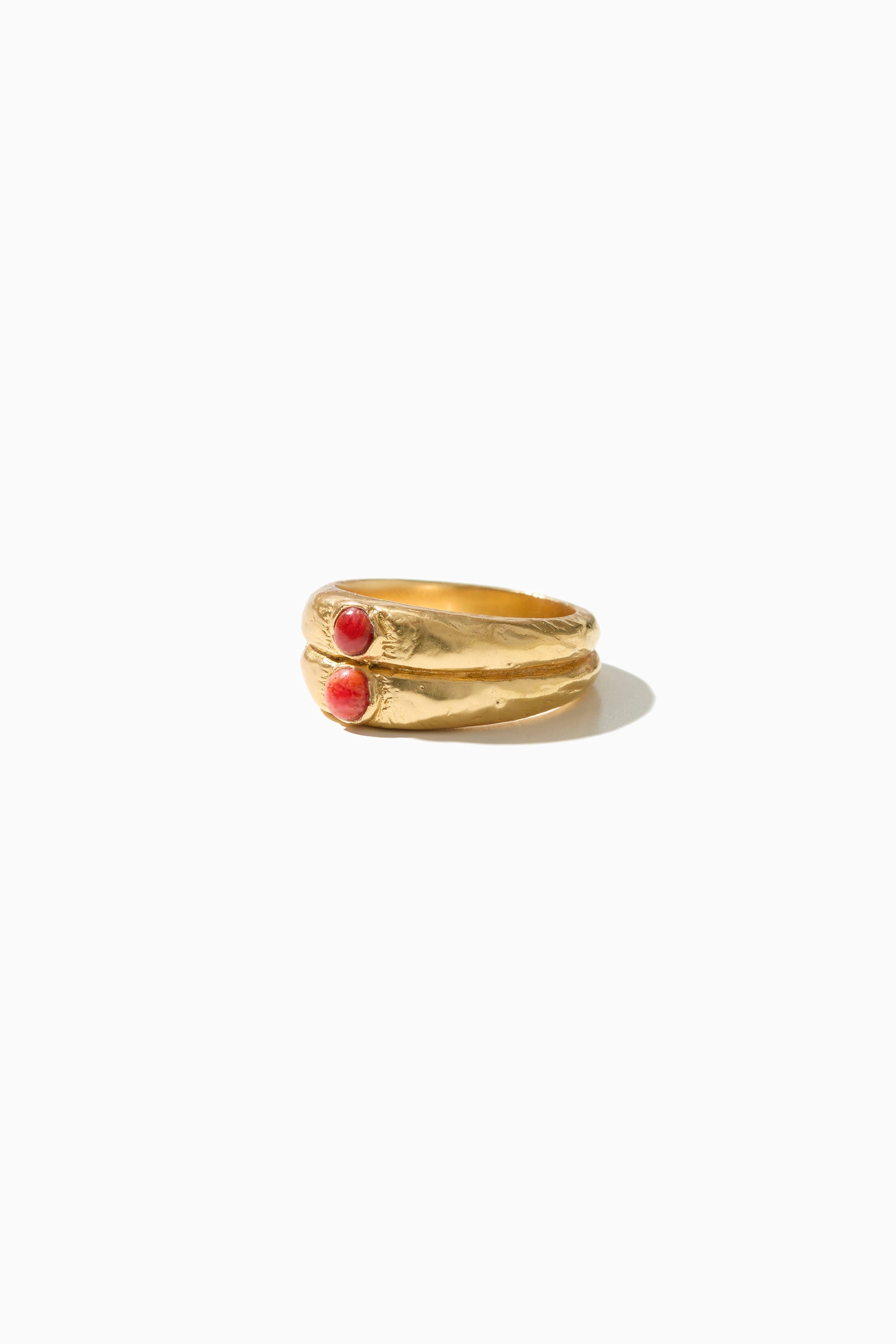 Derrick Ring - Gold with Coral
