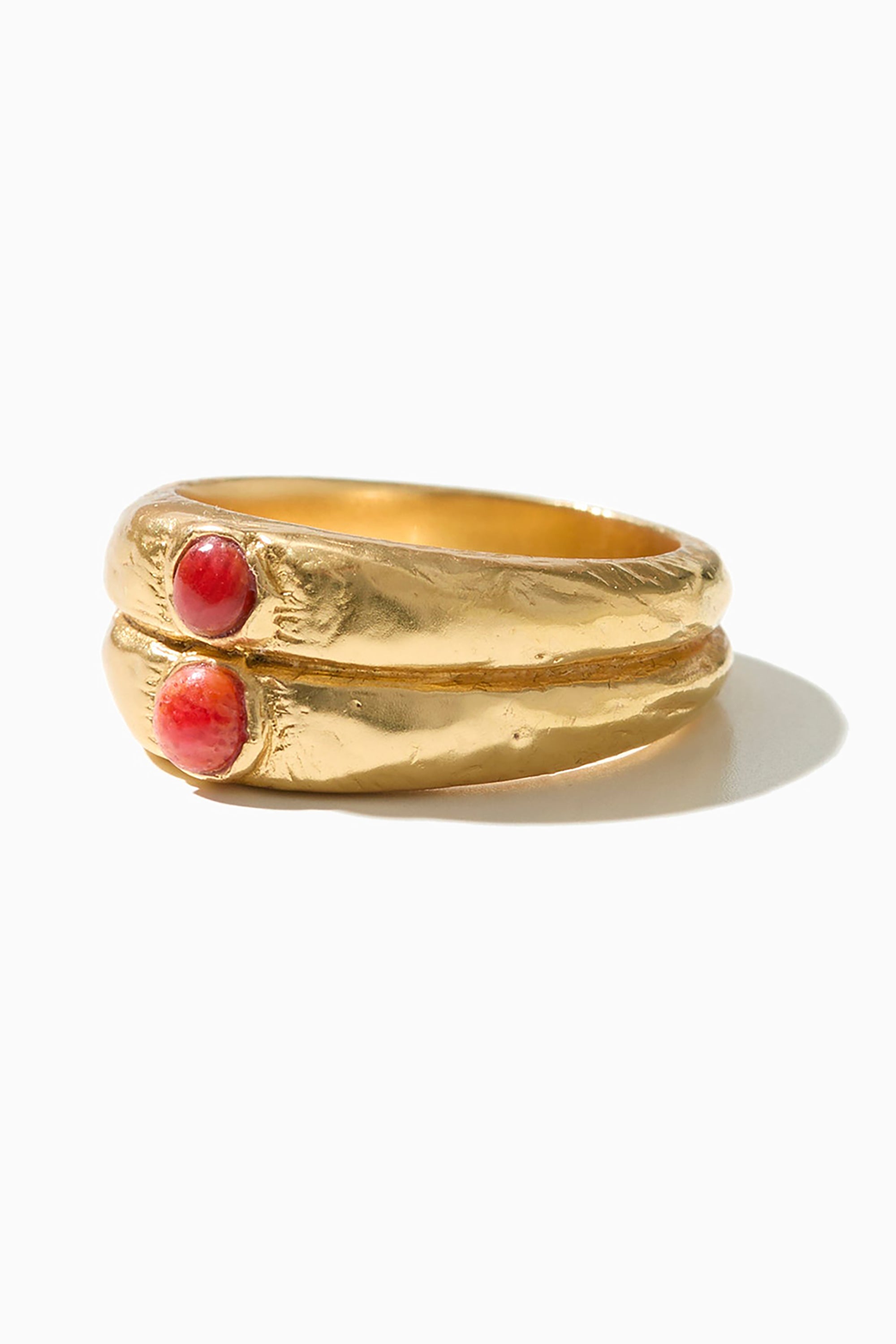 Derrick Ring - Gold with Coral