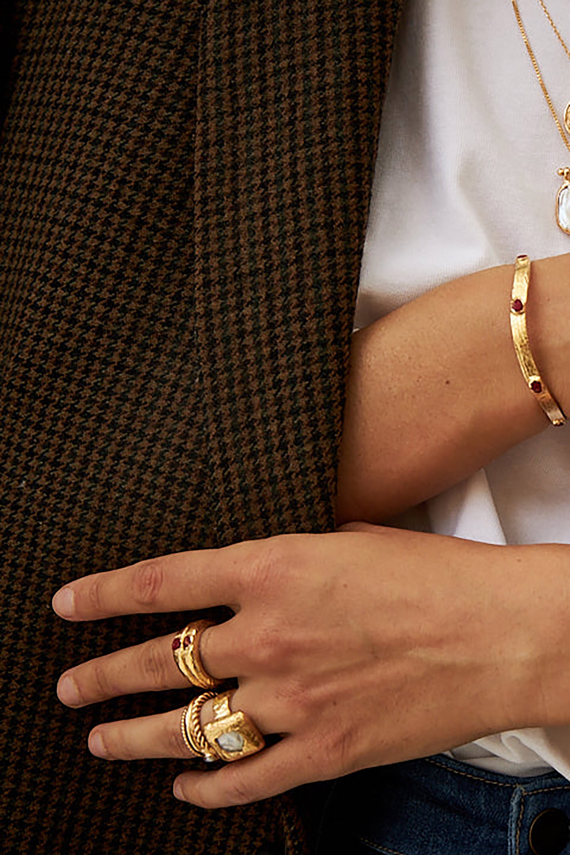 Derrick Ring - Gold with Coral