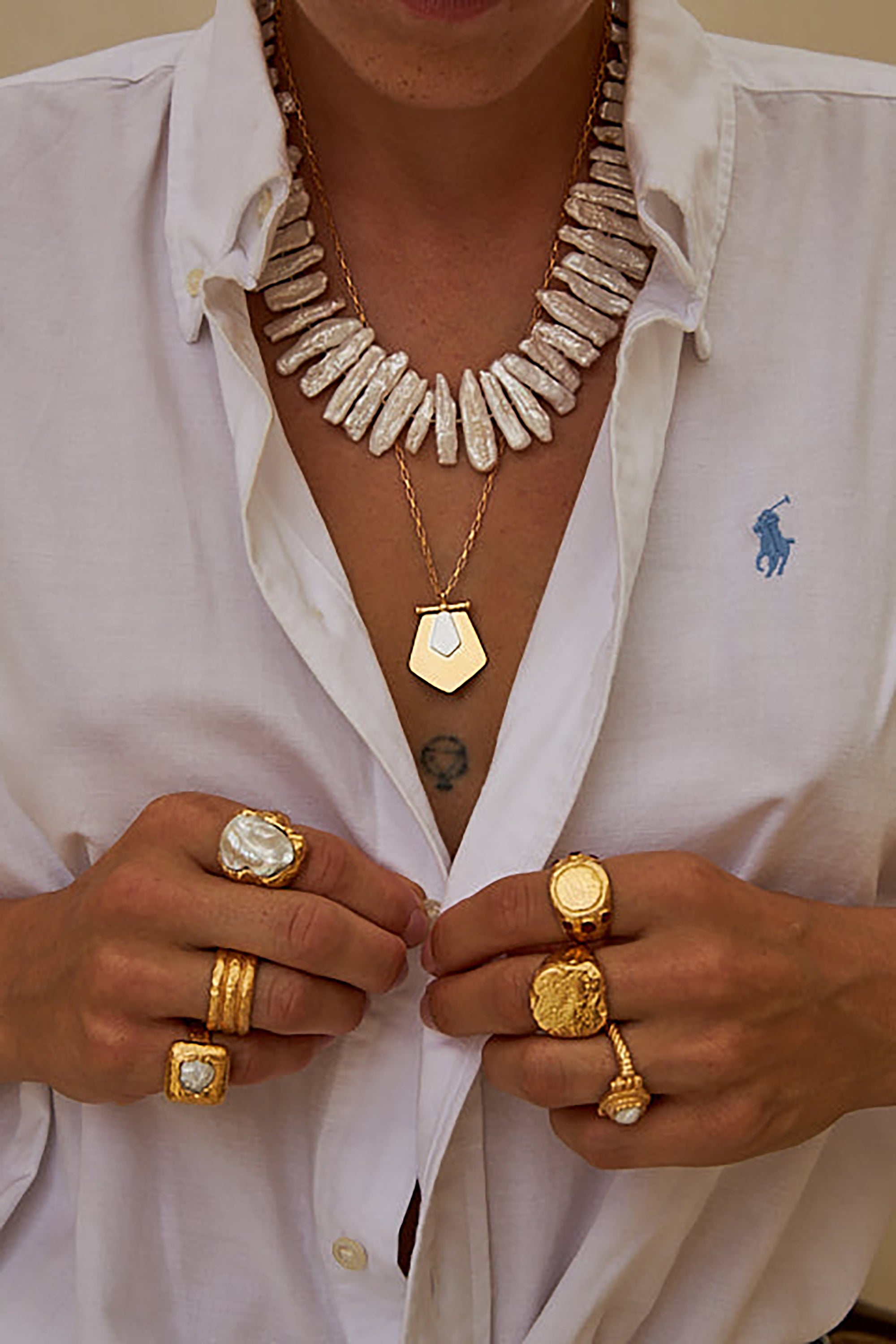 Erin Necklace - Gold and Silver