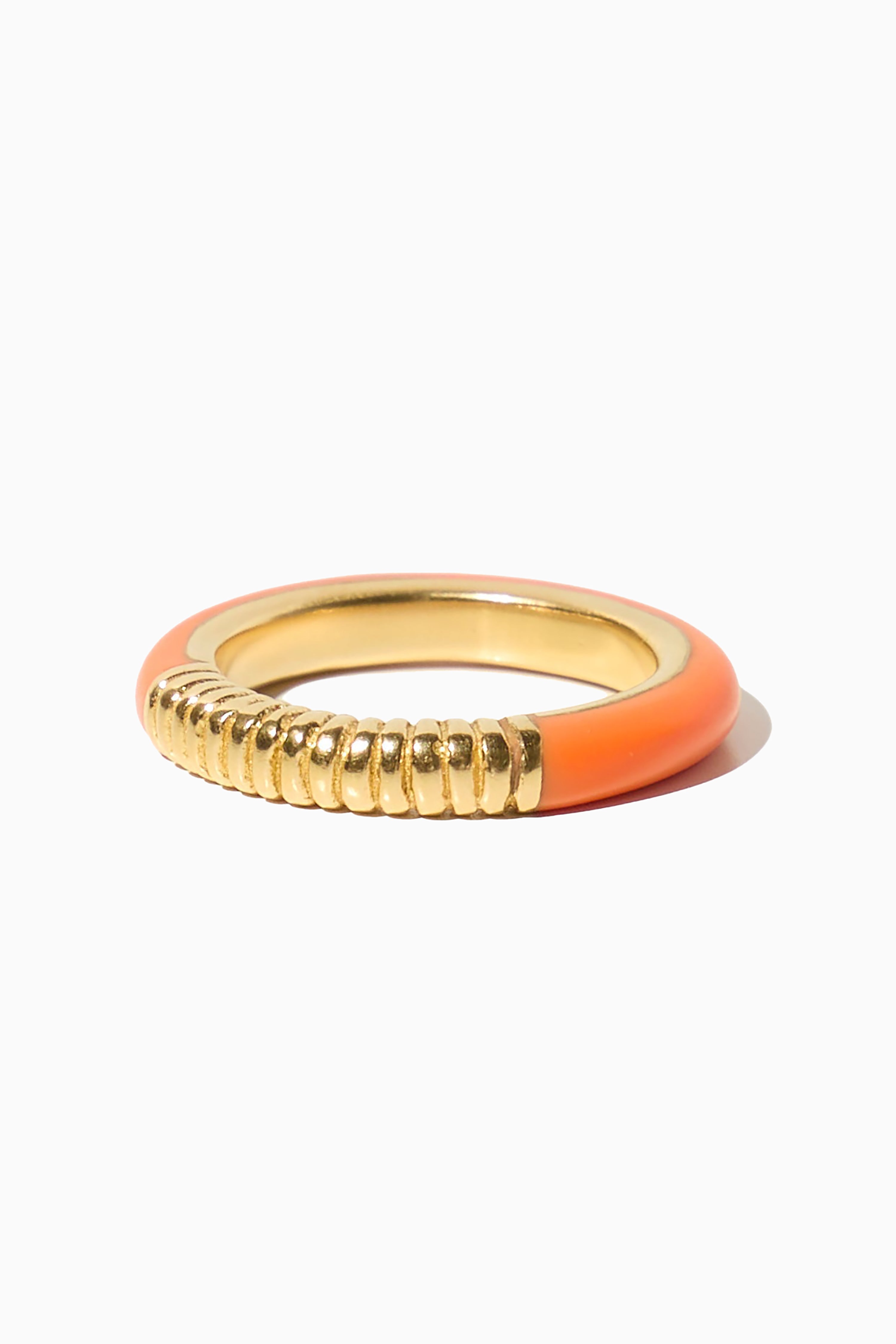 Ivy Ring - Gold with Coral