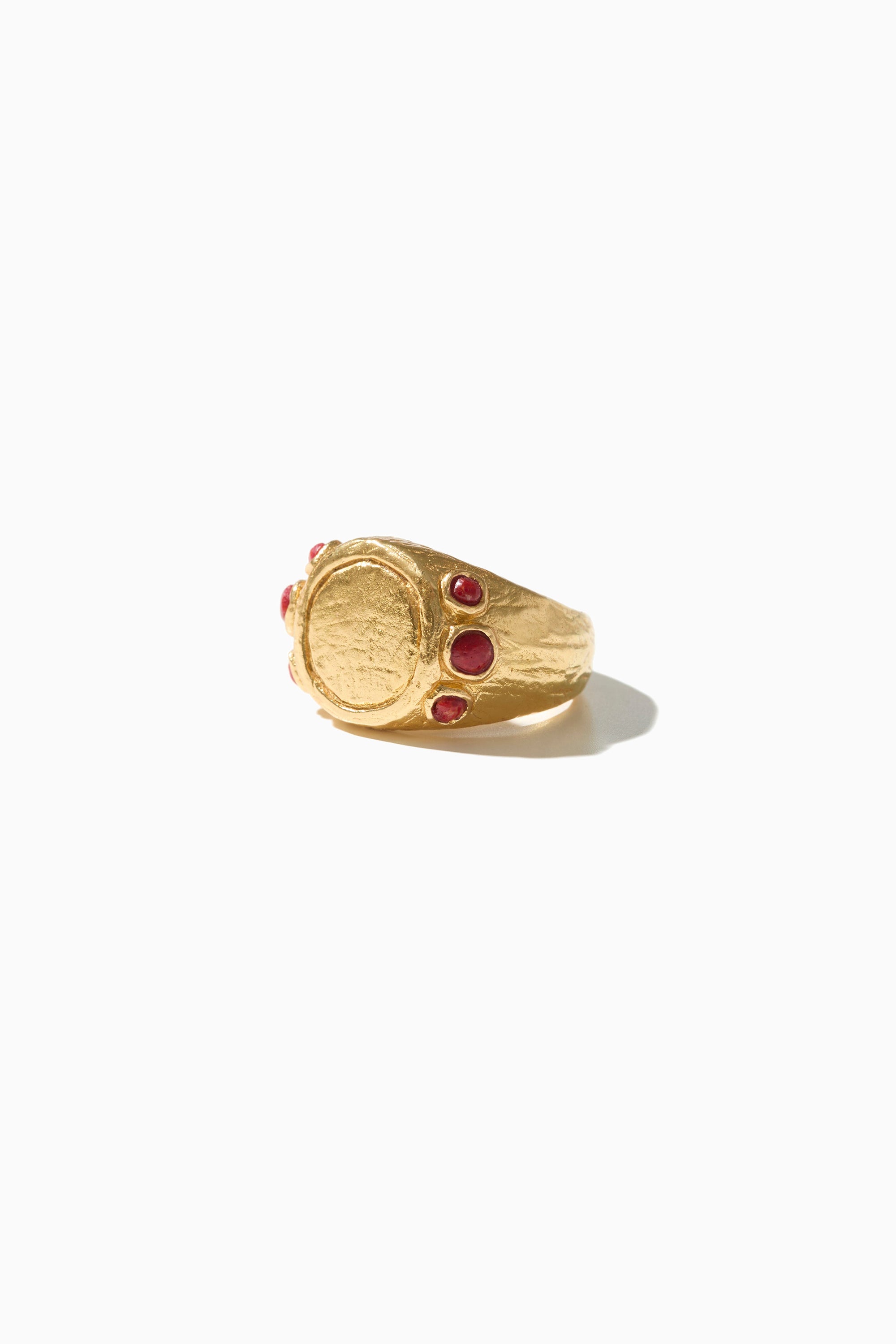 John Ring - Gold with Coral