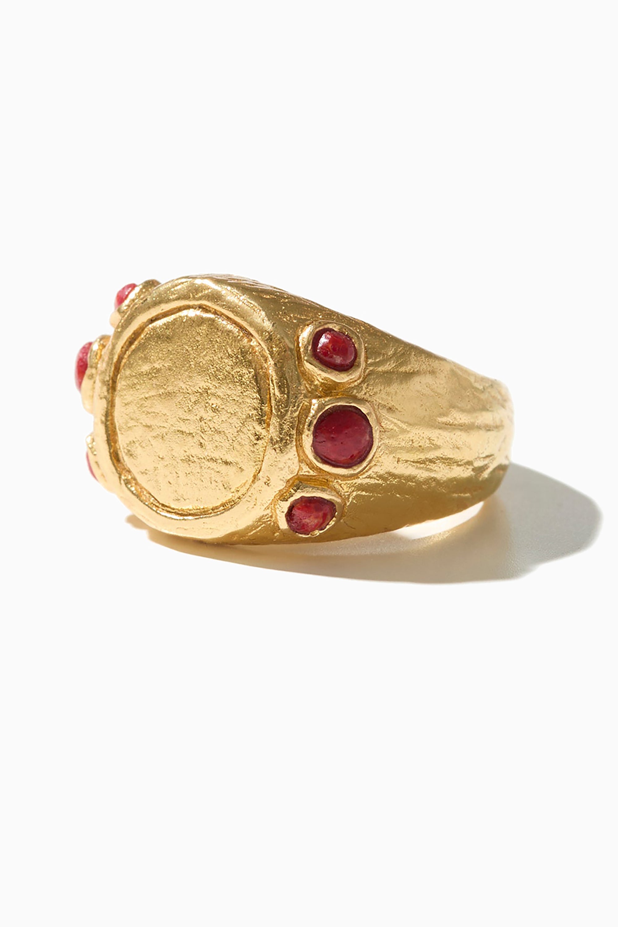 John Ring - Gold with Coral