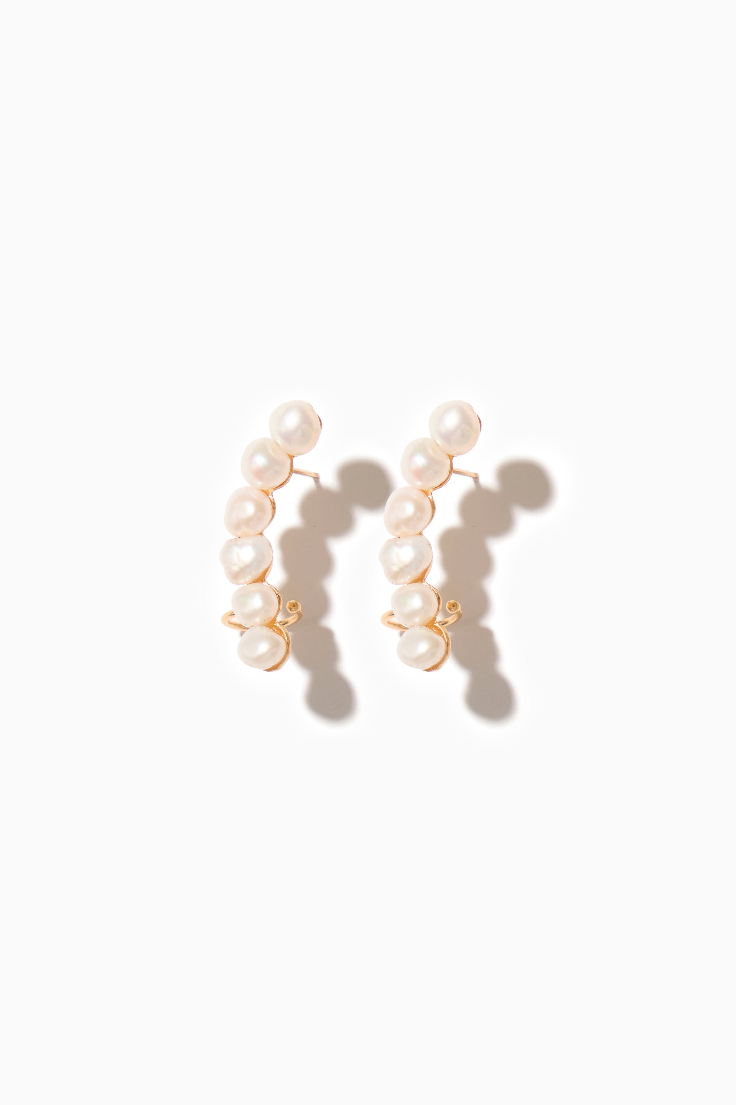 Kate Earrings - Gold with Pearl