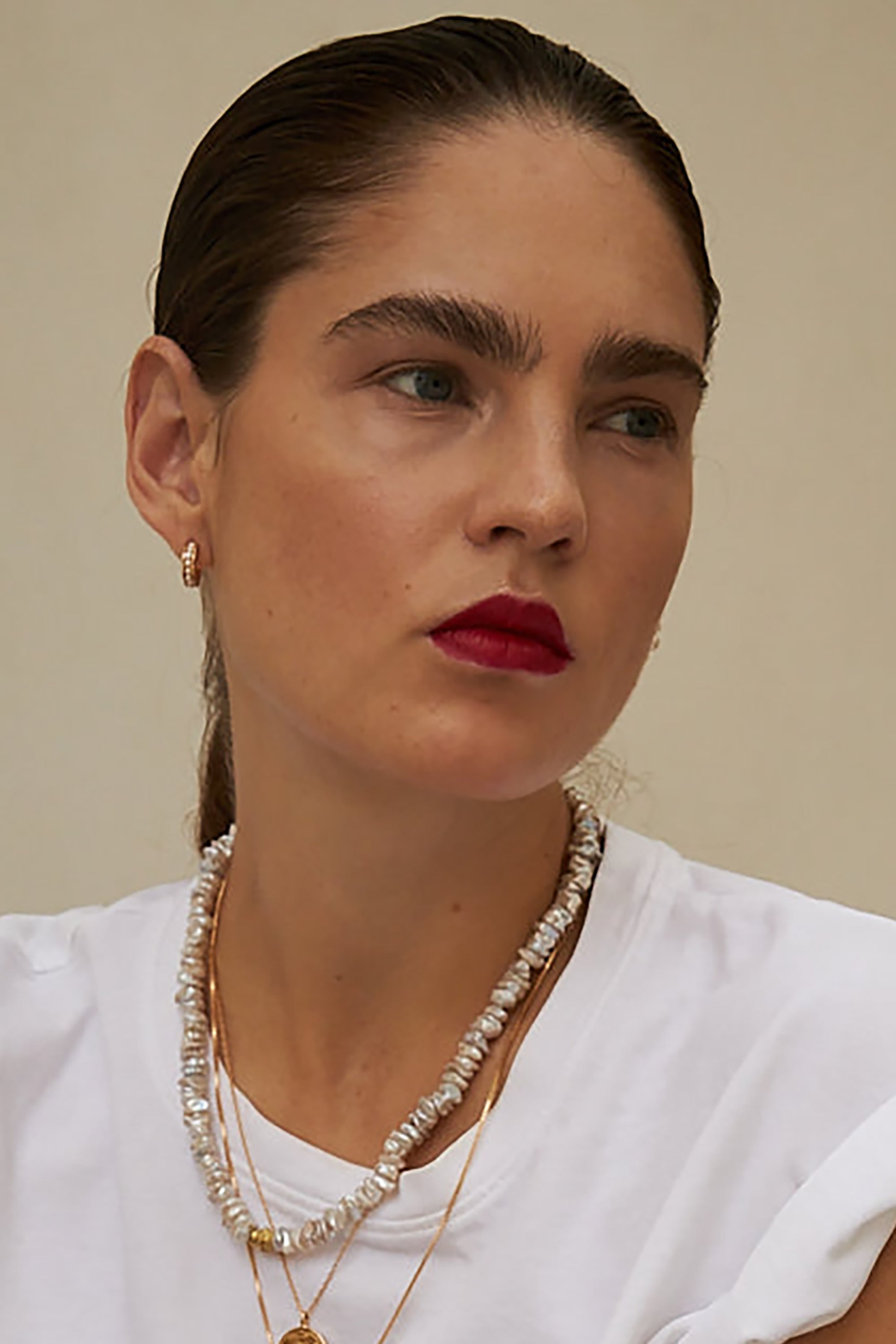 Libby Earrings - Gold with Pearl