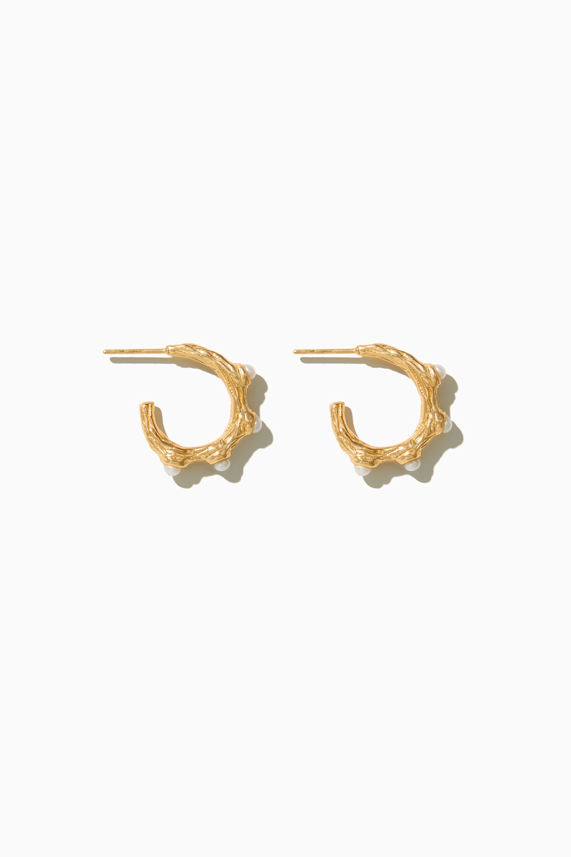 Madison Earrings - Gold with Pearl
