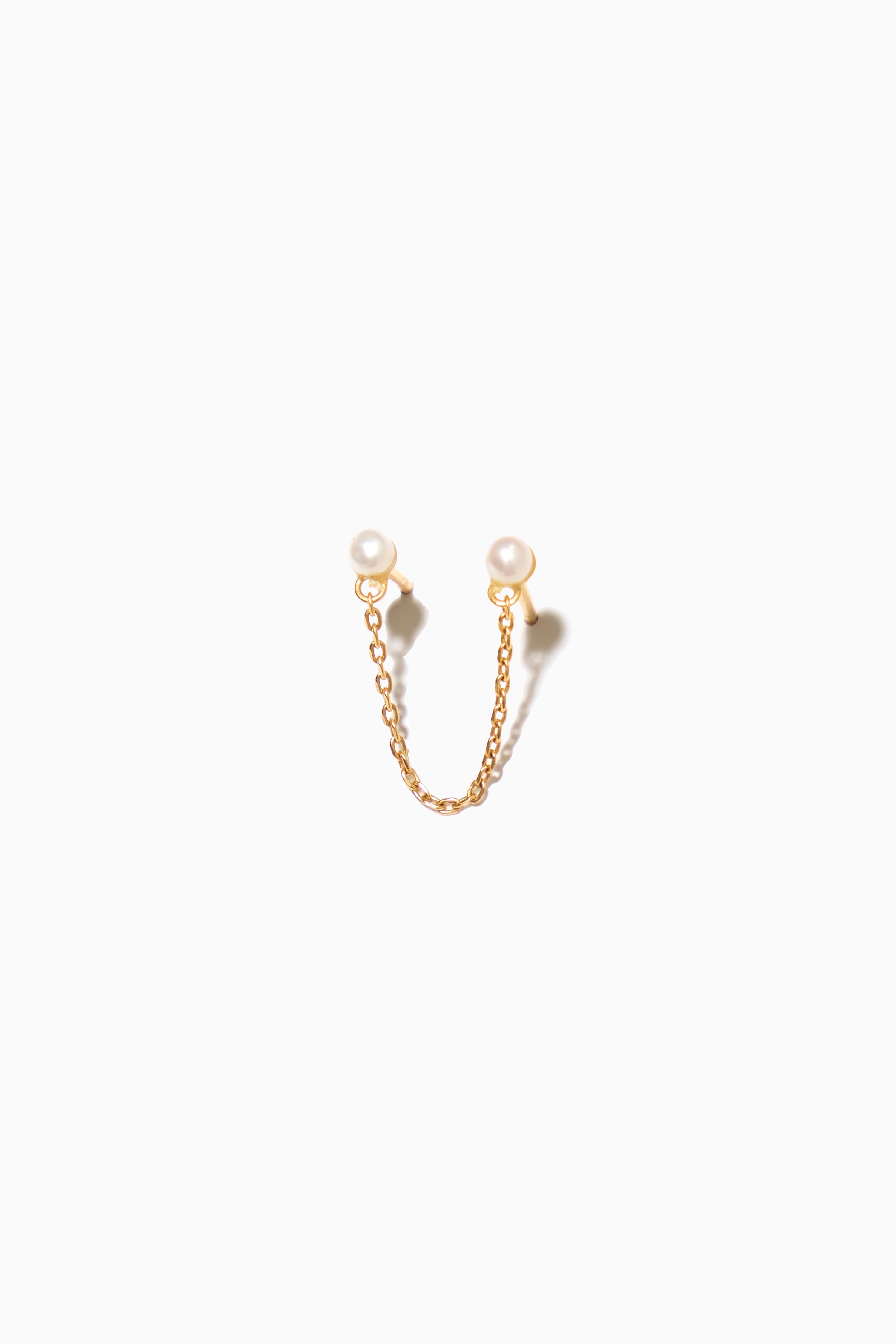 Meris Earrings - Gold with Pearls
