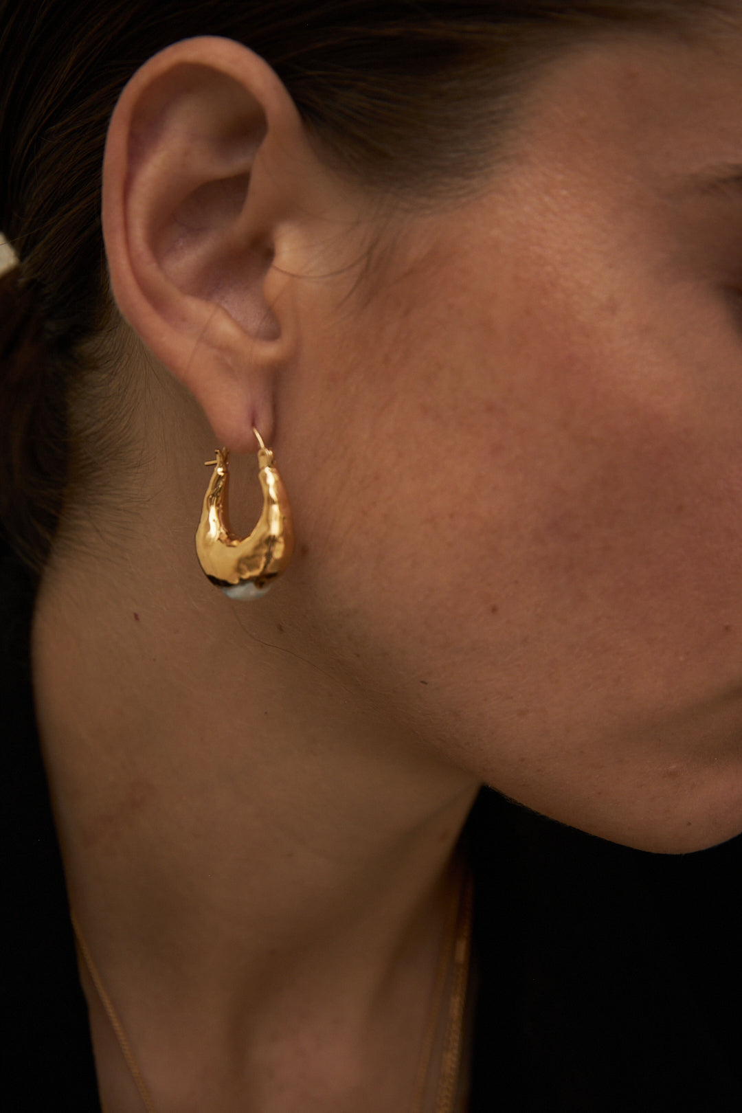 Vanelle Earrings - Gold with Pearl