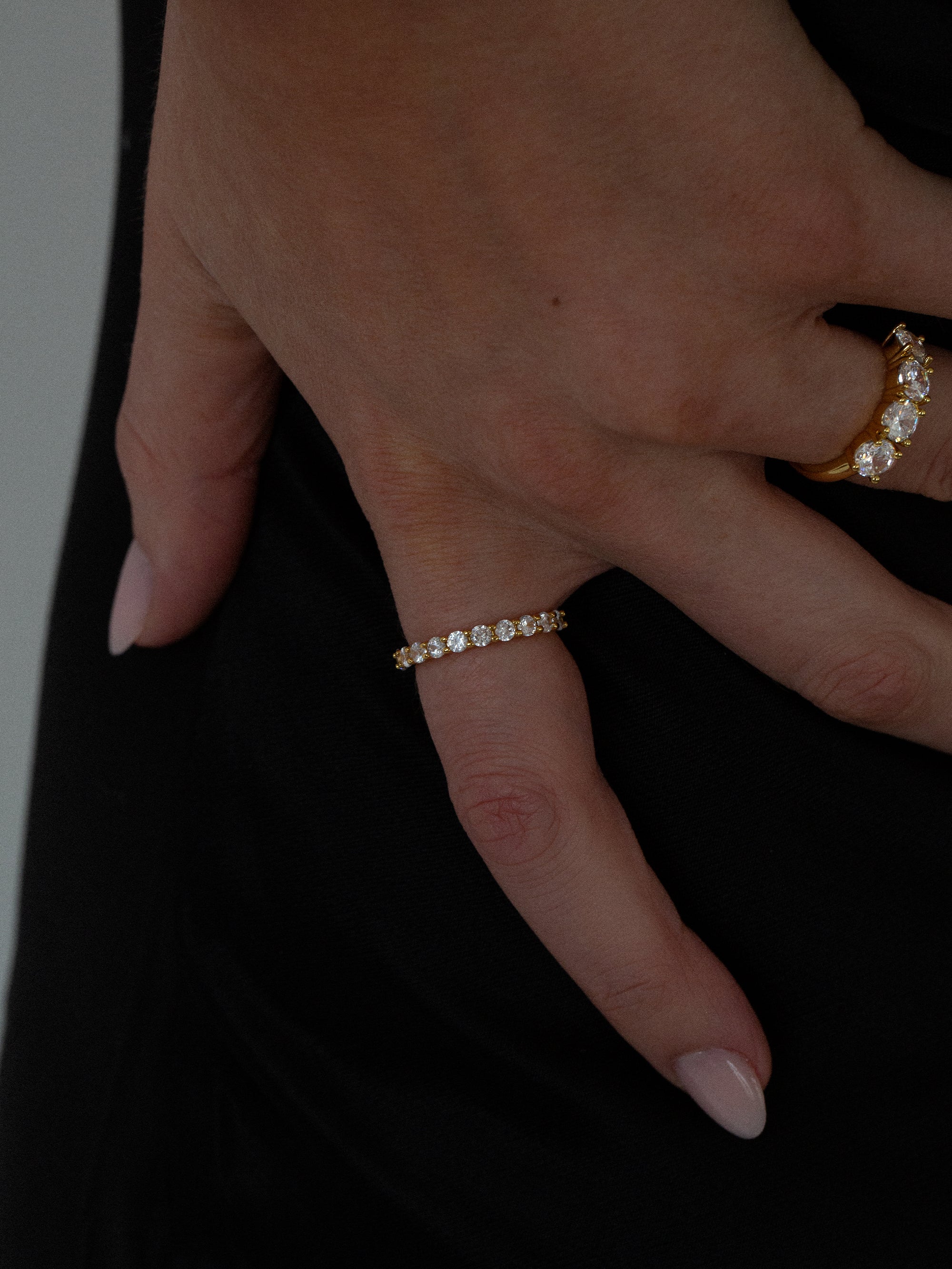 Amore Zirconia Ring - Gold