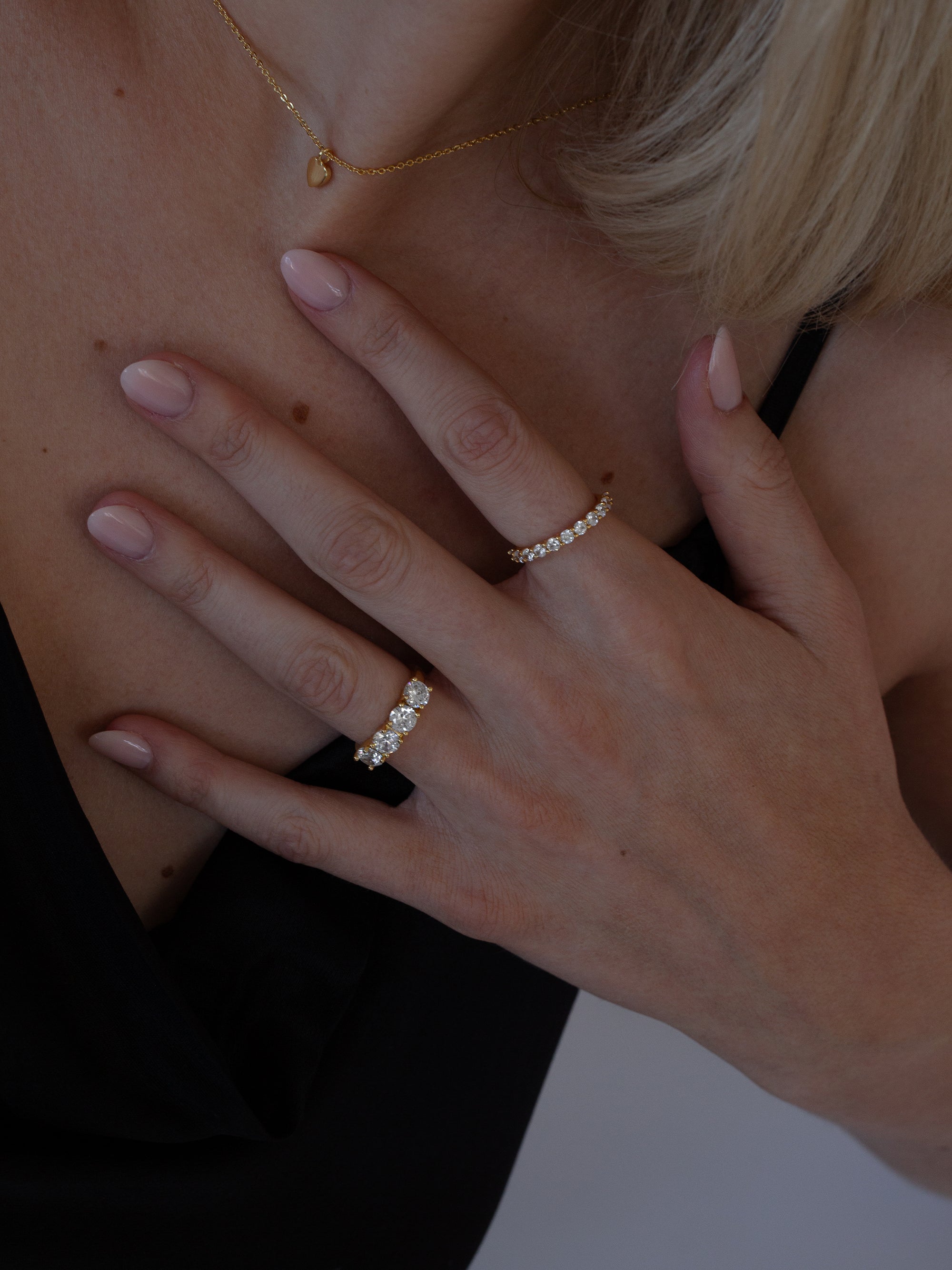 Amore Zirconia Ring - Gold