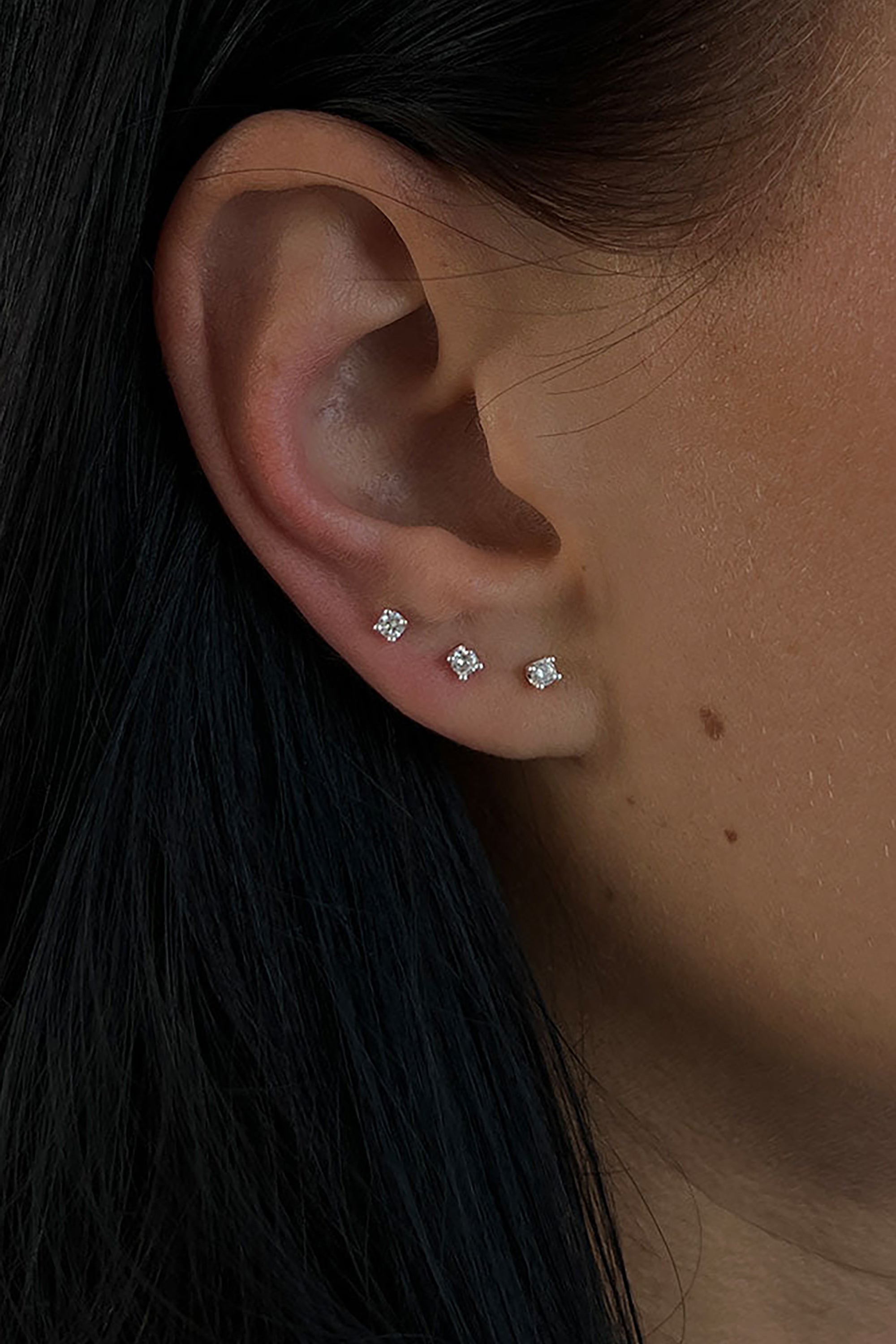 Cubic Studs - Silver