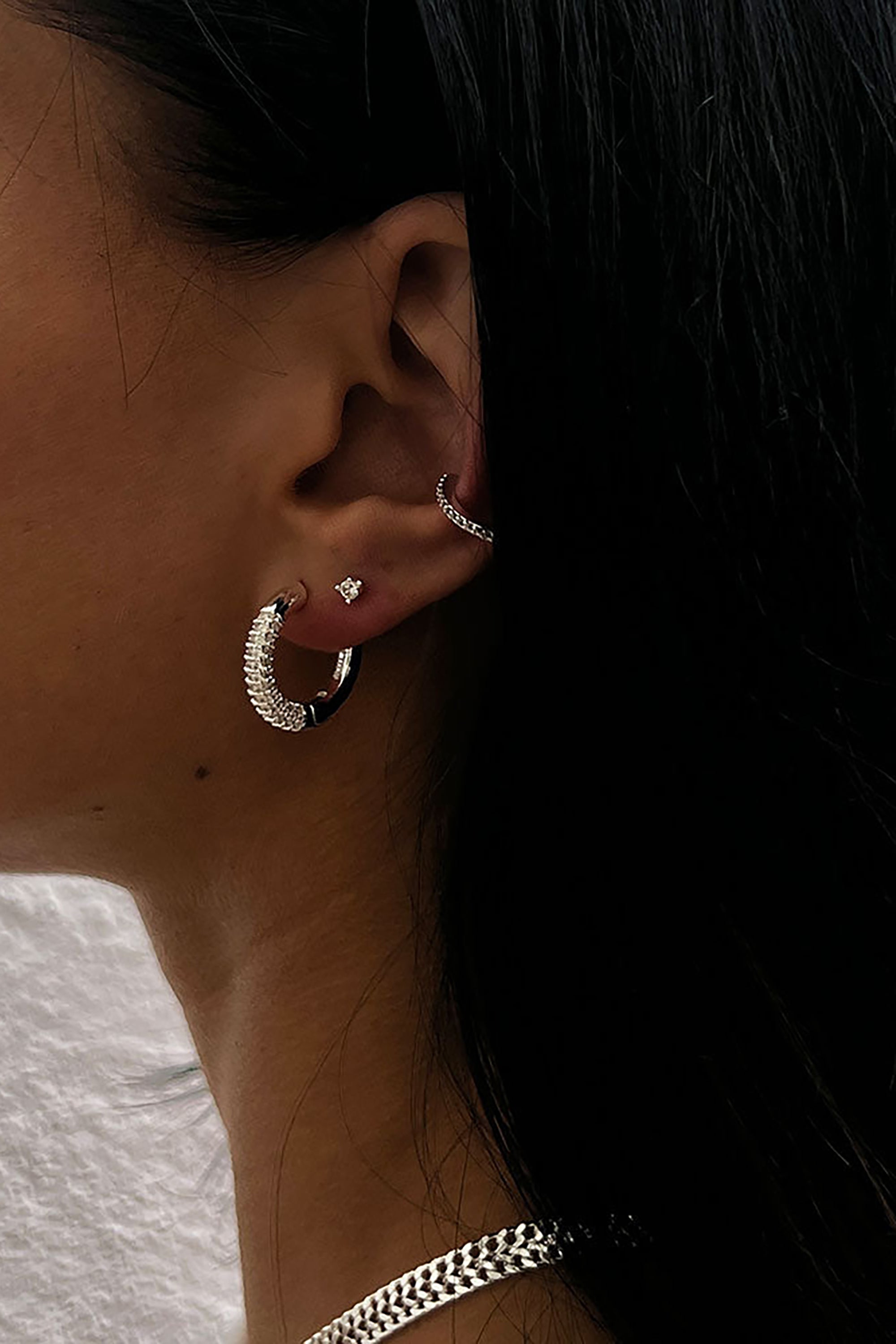 Cubic Studs - Silver