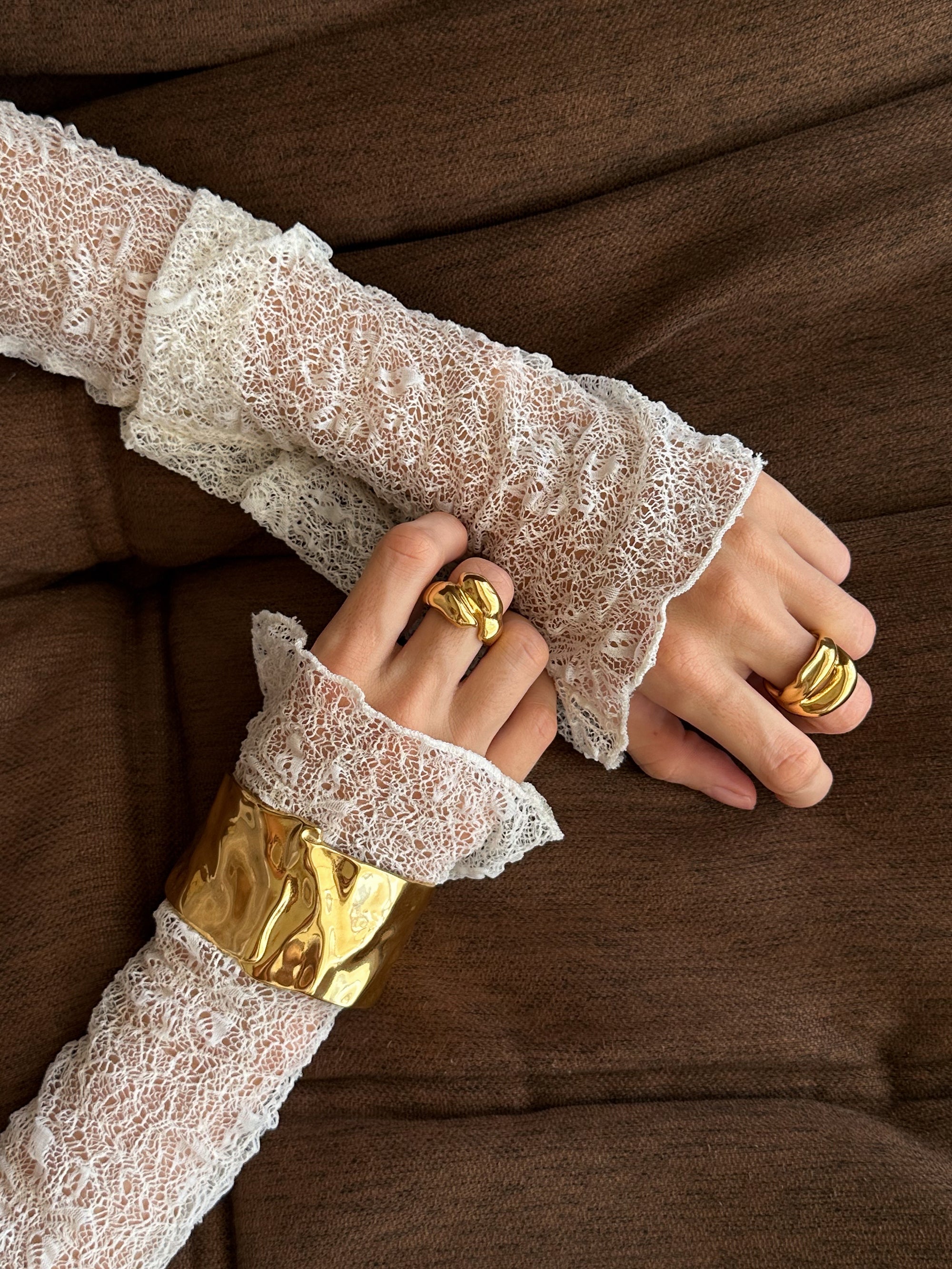 Dune Cuff Bracelet - Gold