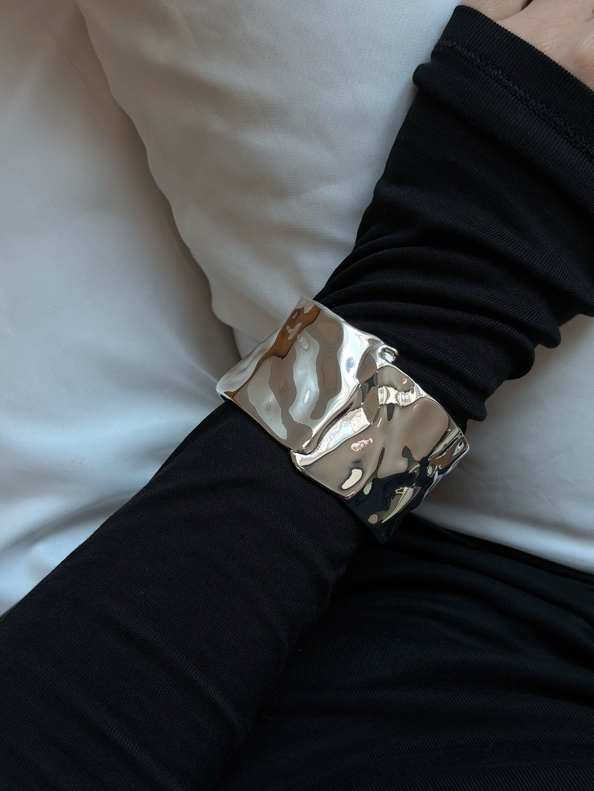 Dune Cuff Bracelet - Silver