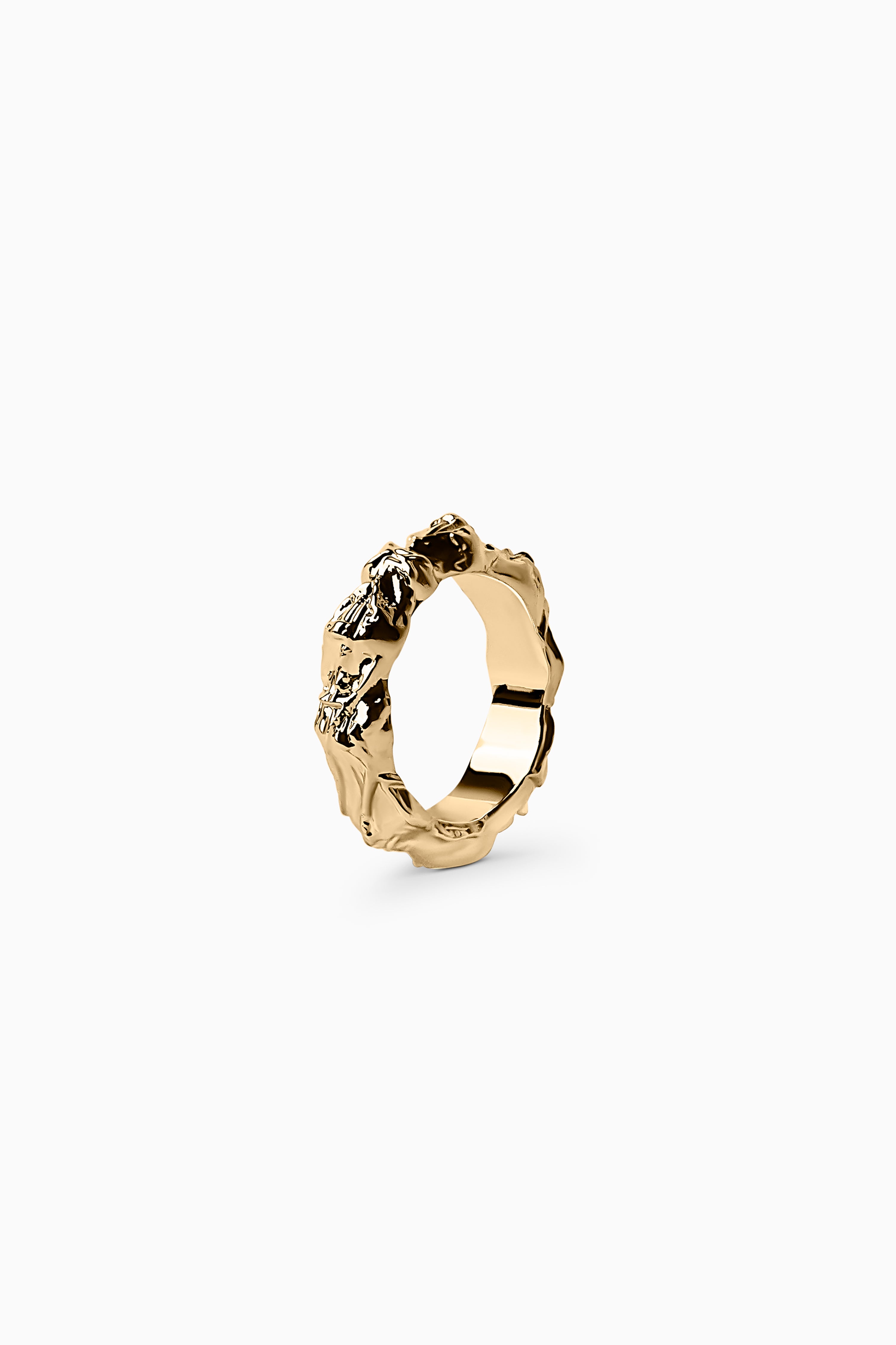Hammered Ring - Gold