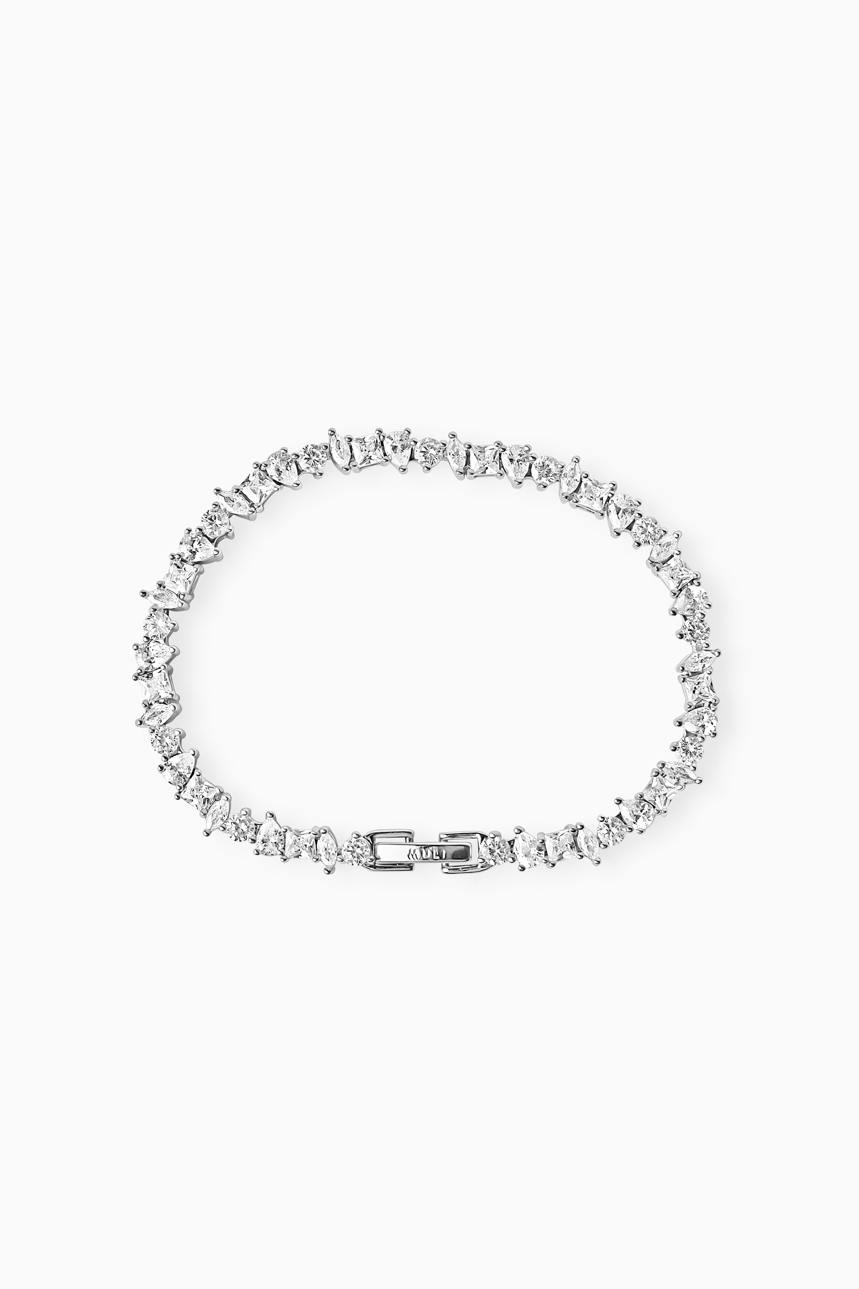 Luxe Zirconia Bracelet - Silver