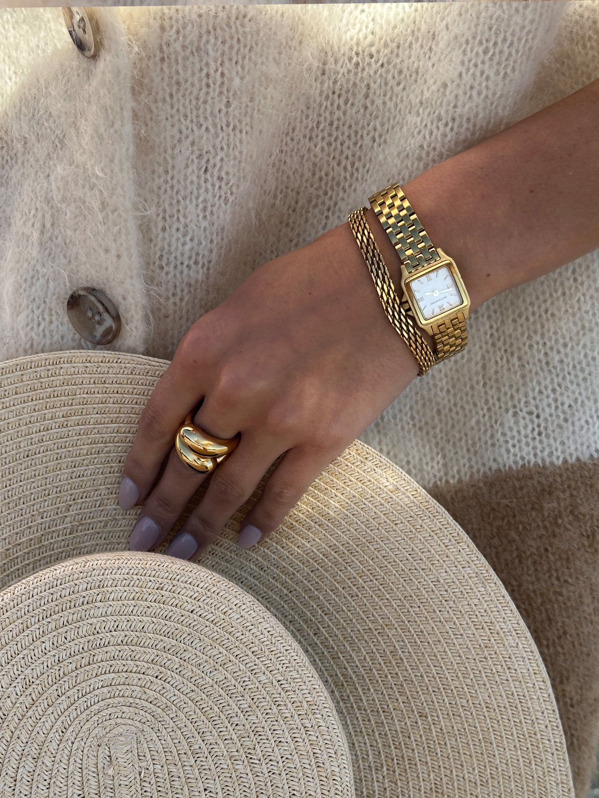 Mesh Link Bracelet - Gold