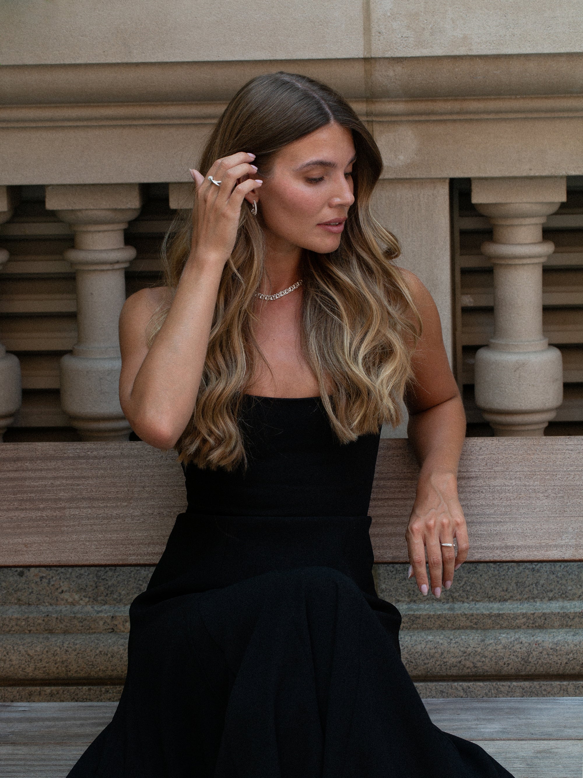 Pavé Knot Earrings - Silver