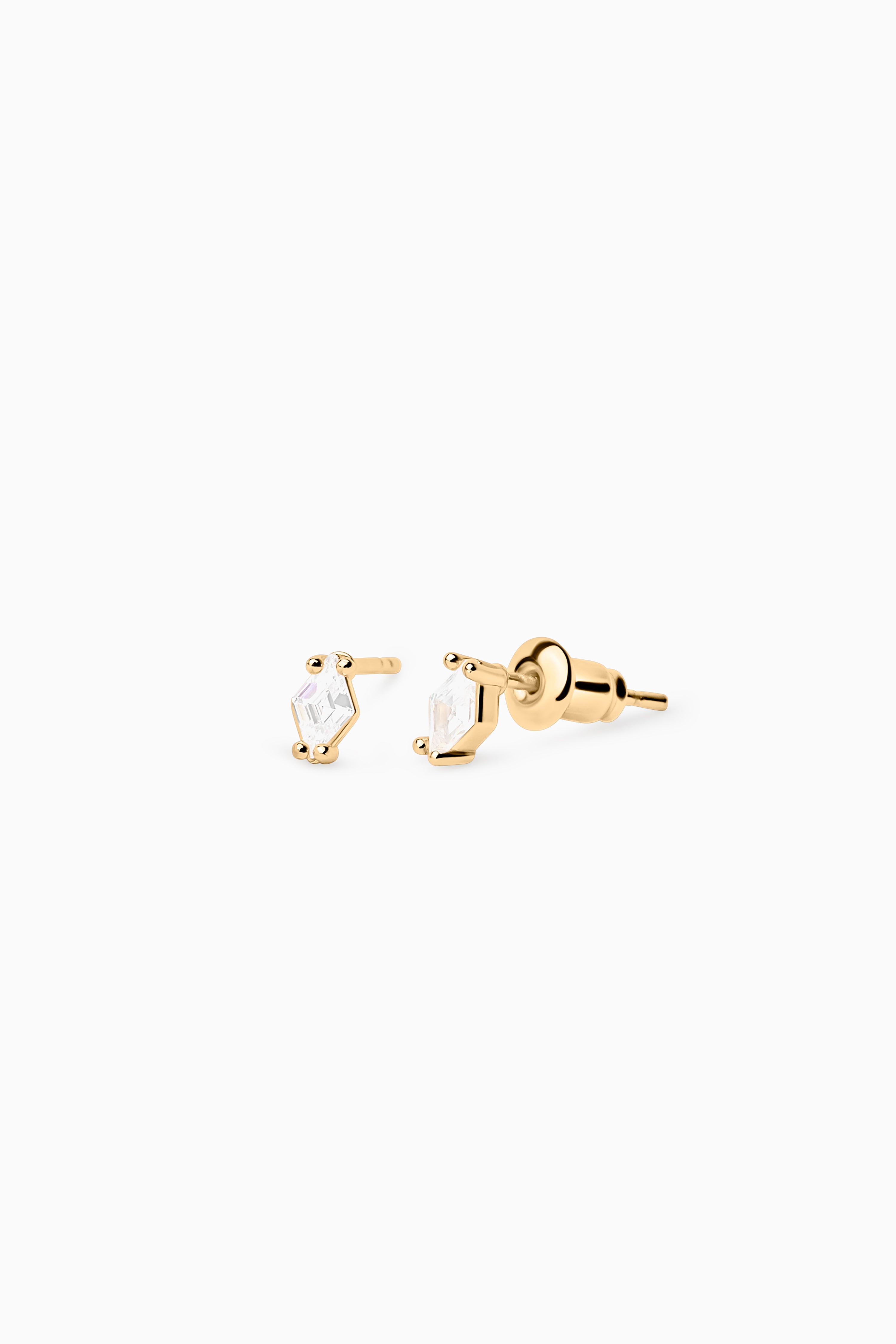 Rhombus Studs - Gold