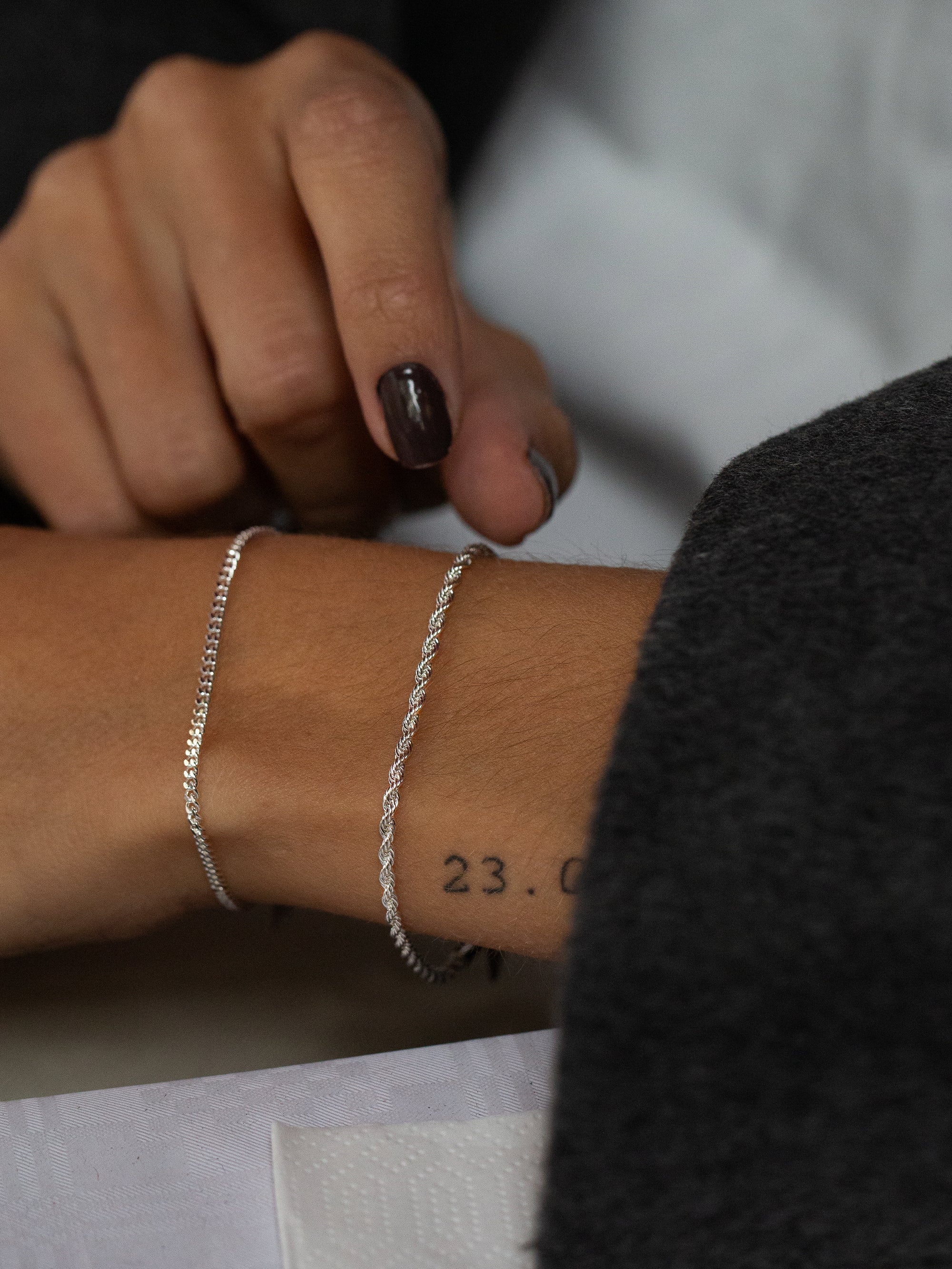 Rope Chain Bracelet - Silver