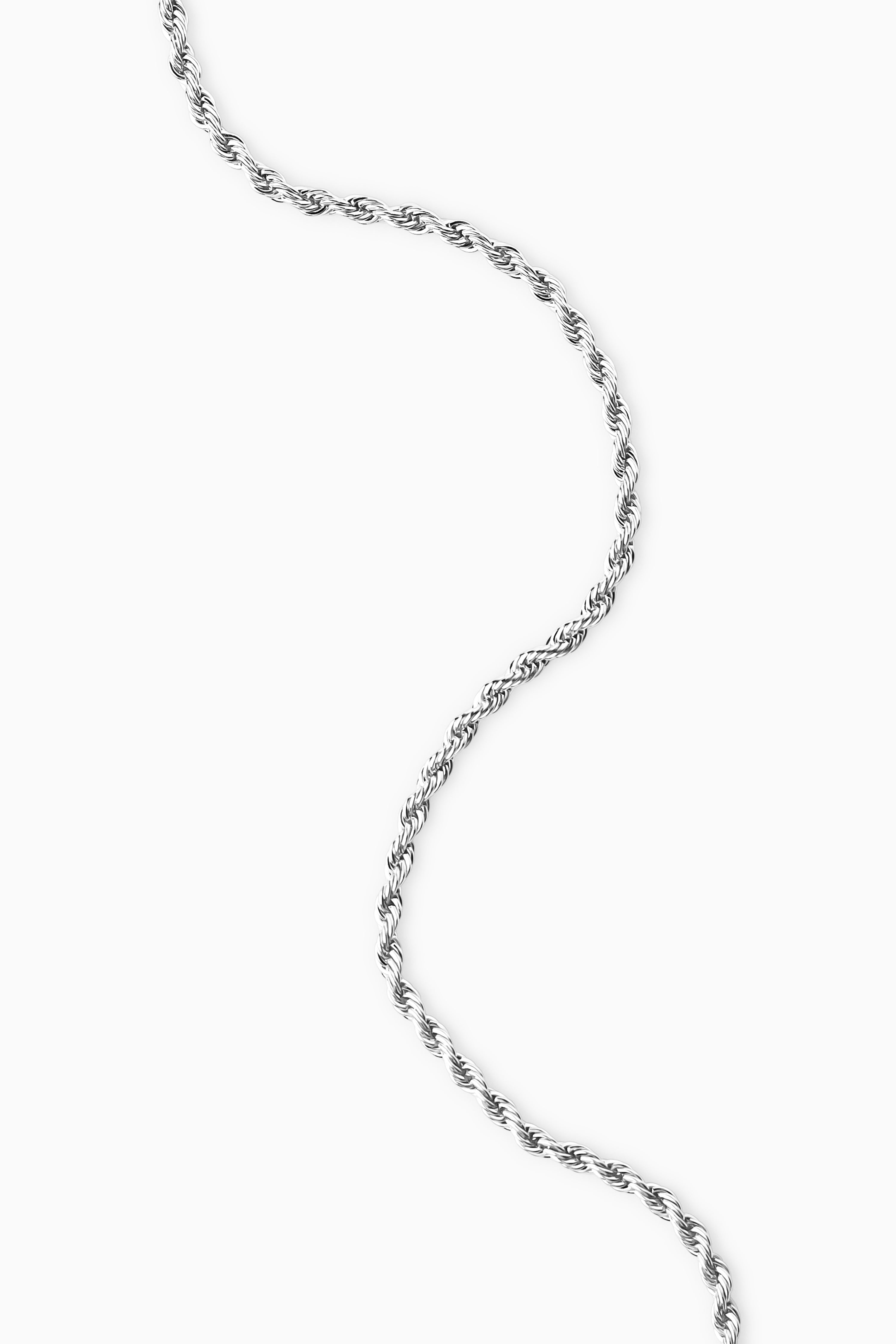 Rope Chain Necklace - Silver