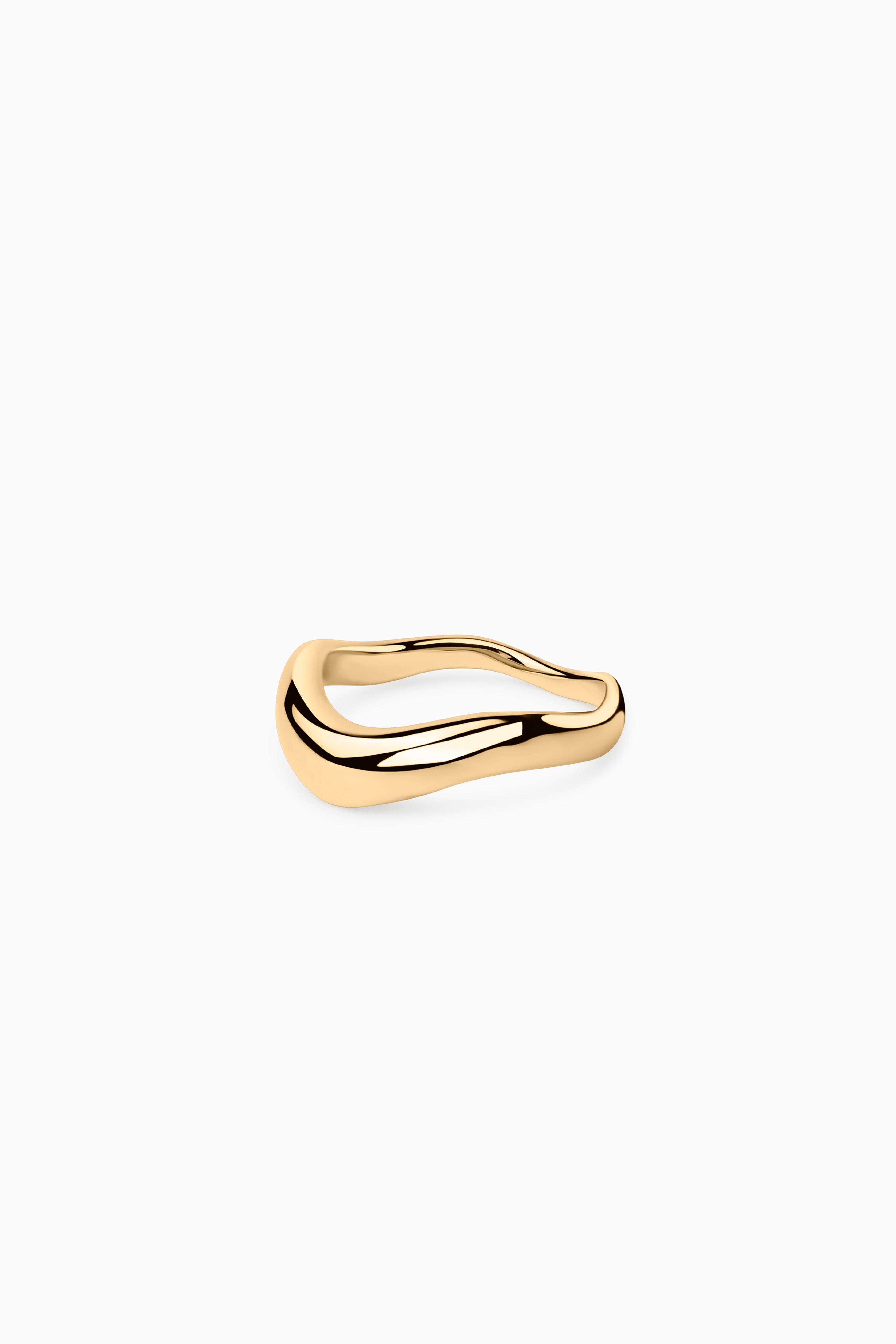 Sleek Waver Ring - Gold